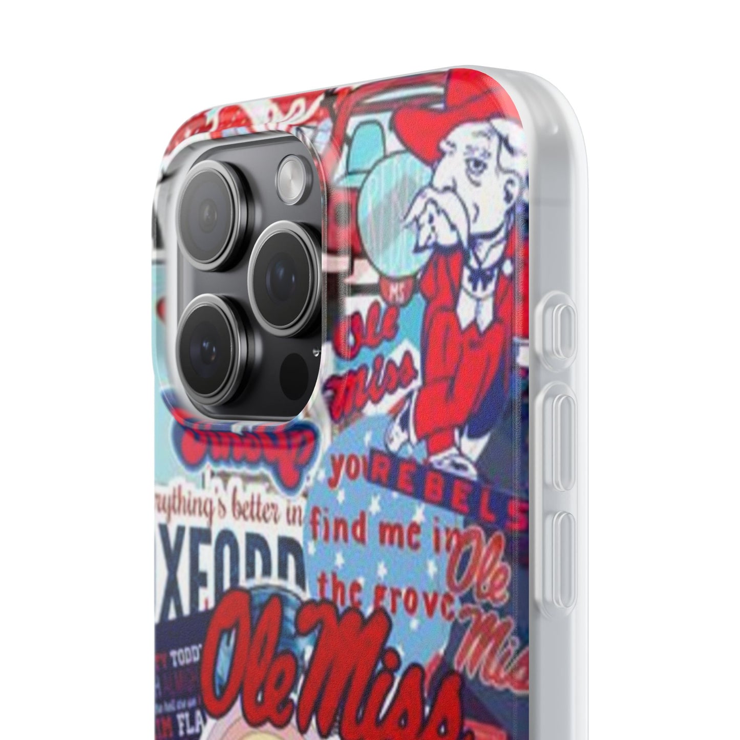 Ole Miss Pride Flexi Cases - Trendy Phone Cover for Fans, College Gear, Stylish Protection, Gift for Students, School Spirit Accessories