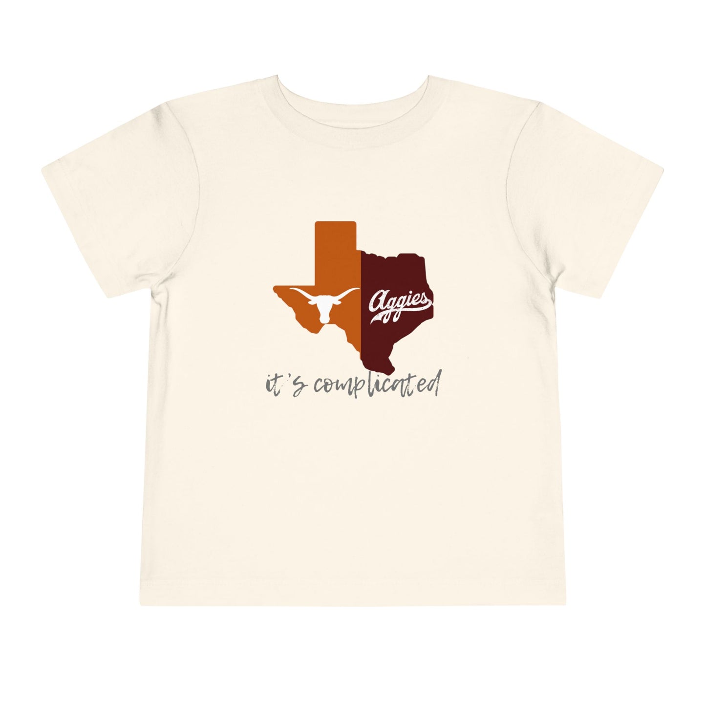 “It’s Complicated” Kids Texas Rivalry Tee – Longhorns vs. Aggies