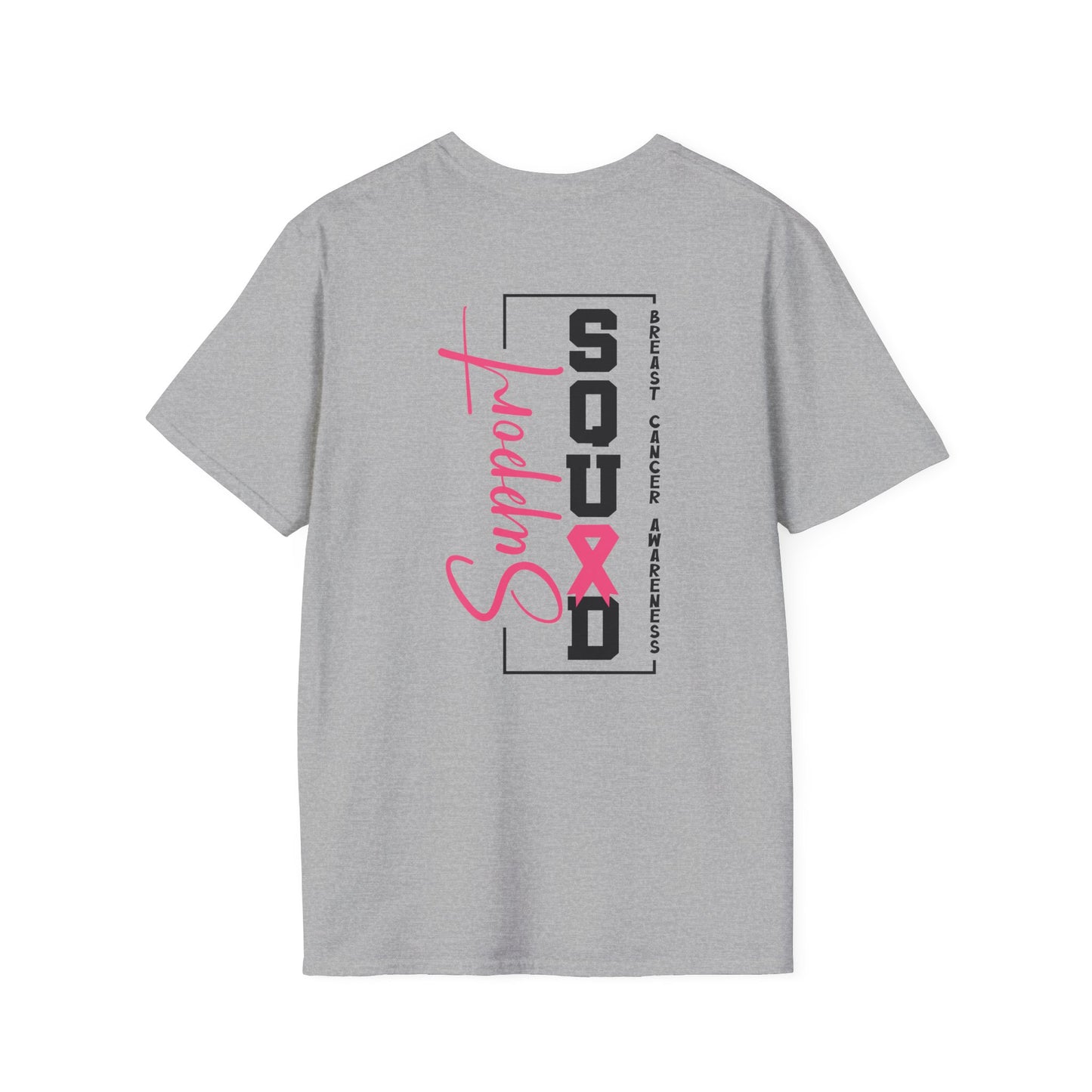 Breast Cancer Awareness, Breast Cancer, Faith, Hope Cure Inspired Softstyle T-Shirt, Cancer Awareness Shirt, Support Squad