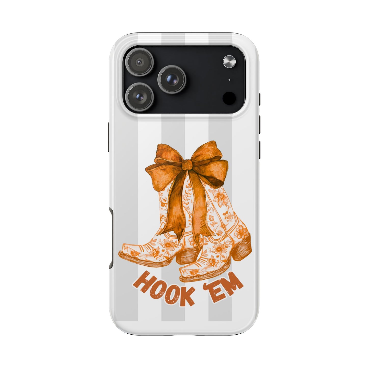 Texas Tough Phone Case, College Team Accessory, Longhorns, Graduation Gift, Student Gifts