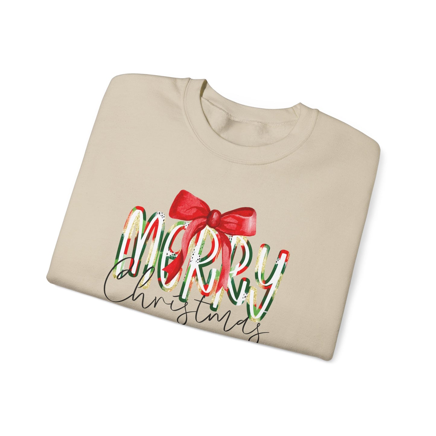 Christmas Crewneck Sweatshirt, Holiday Sweatshirt, Merry Christmas, Xmas Pullover, Festive Sweater Gift