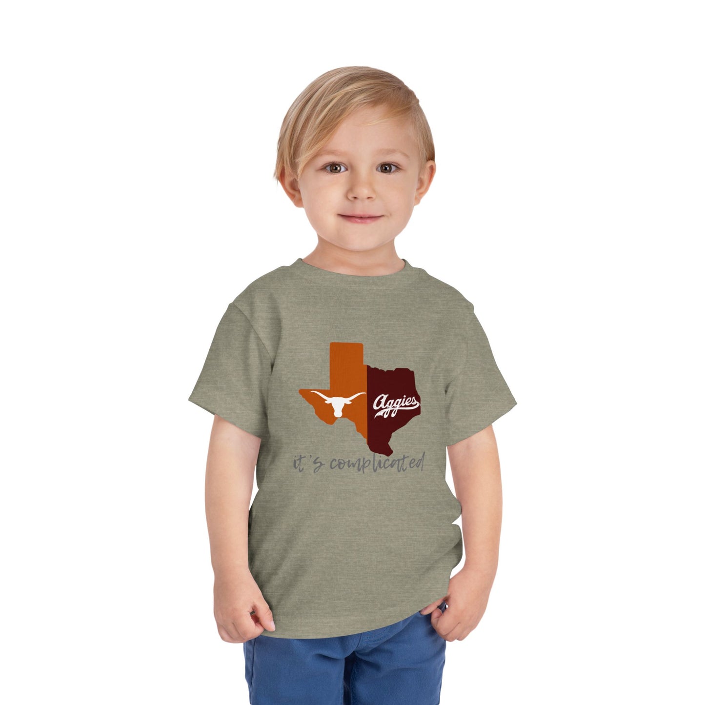 “It’s Complicated” Kids Texas Rivalry Tee – Longhorns vs. Aggies