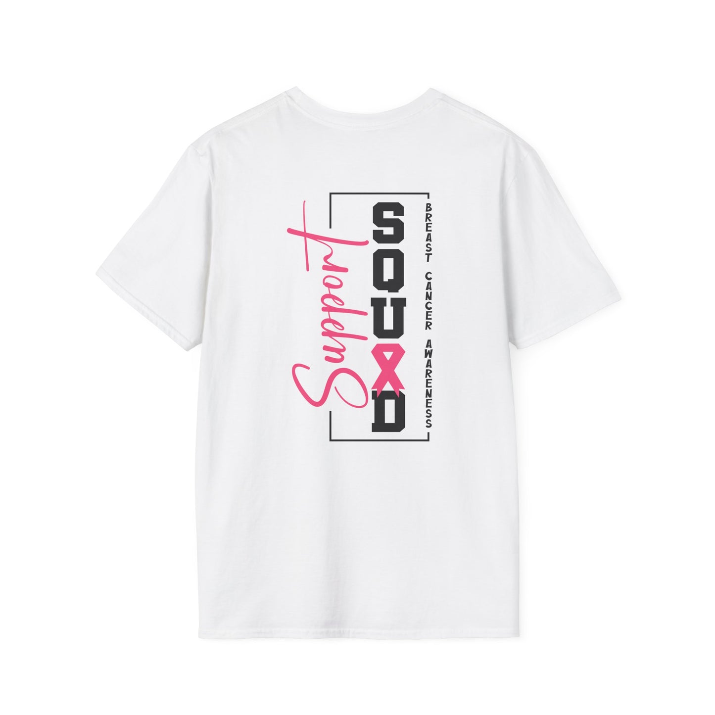 Breast Cancer Awareness, Breast Cancer, Faith, Hope Cure Inspired Softstyle T-Shirt, Cancer Awareness Shirt, Support Squad