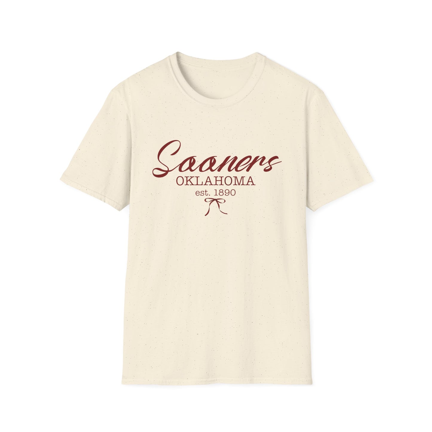 Oklahoma Sooners T-Shirt, Cute Bow Design, College Tee, Softstyle Shirt, Fan Apparel, University of Oklahoma, Sooner Fan