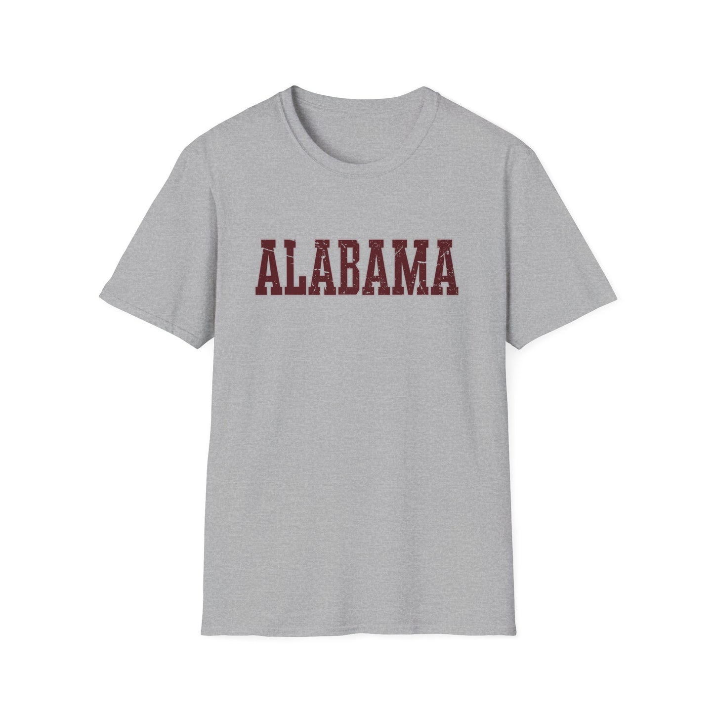 Alabama Distressed Varsity Tee | Vintage Crimson Game Day Shirt | Southern Spirit Unisex T-Shirt | Retro College Style | Game Day Gear