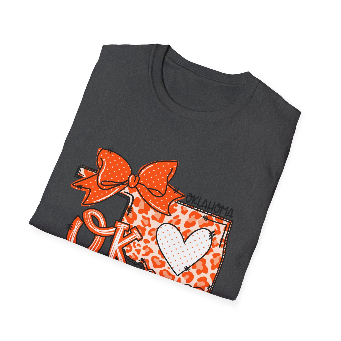 Oklahoma State University, OSU Love Softstyle T-Shirt, Unisex Graphic Tee, Perfect Gift for College Student, Casual Wear, Travel Souvenir