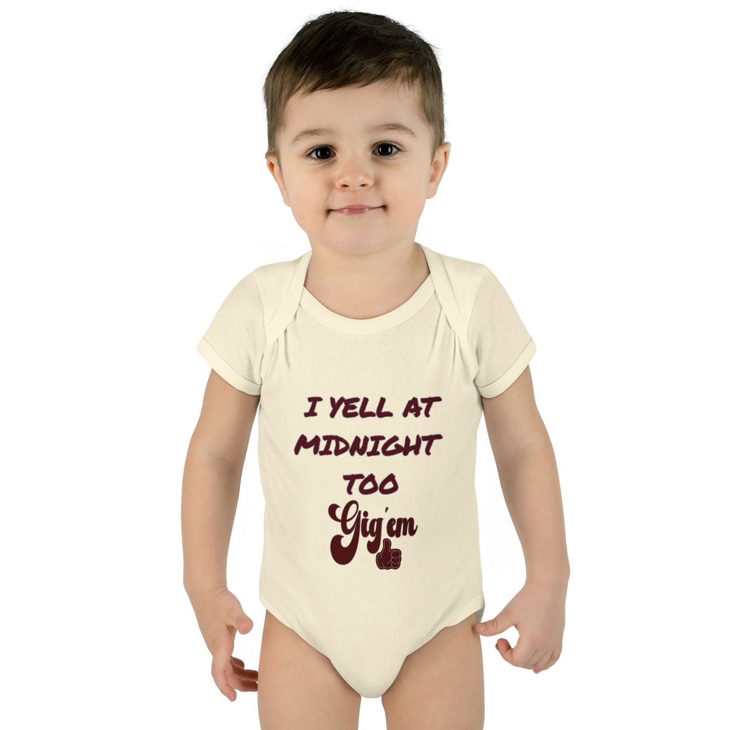 I Yell at Midnight Too Aggies Baby Onesie, Midnight Yeller Baby, Funny Baby Gift, Newborn Outfit, Baby Shower Present, Aggies