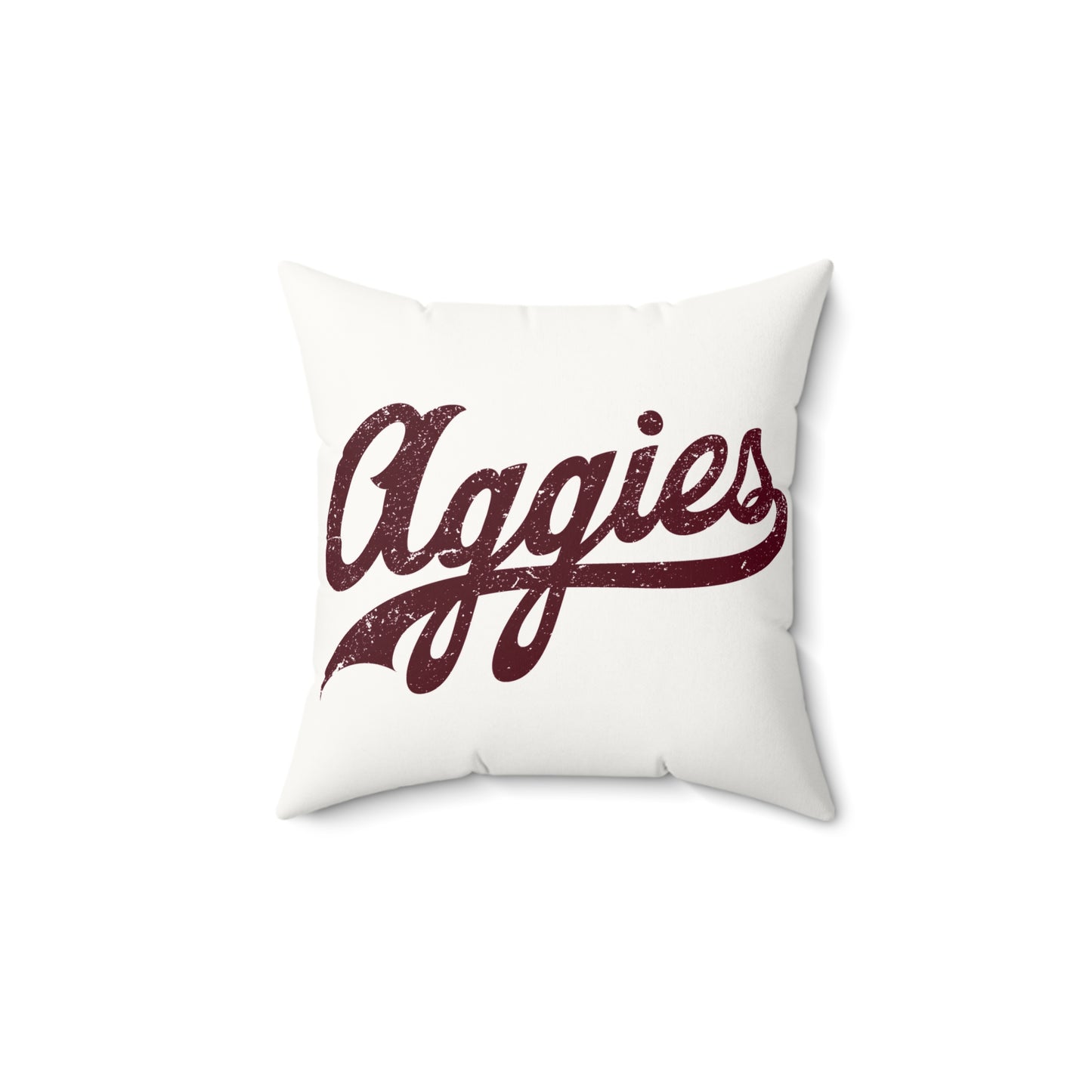 Aggie Faux Suede Throw Pillow, Dorm Decorations, College Gifts Single Side Print, Aggie Pride Home