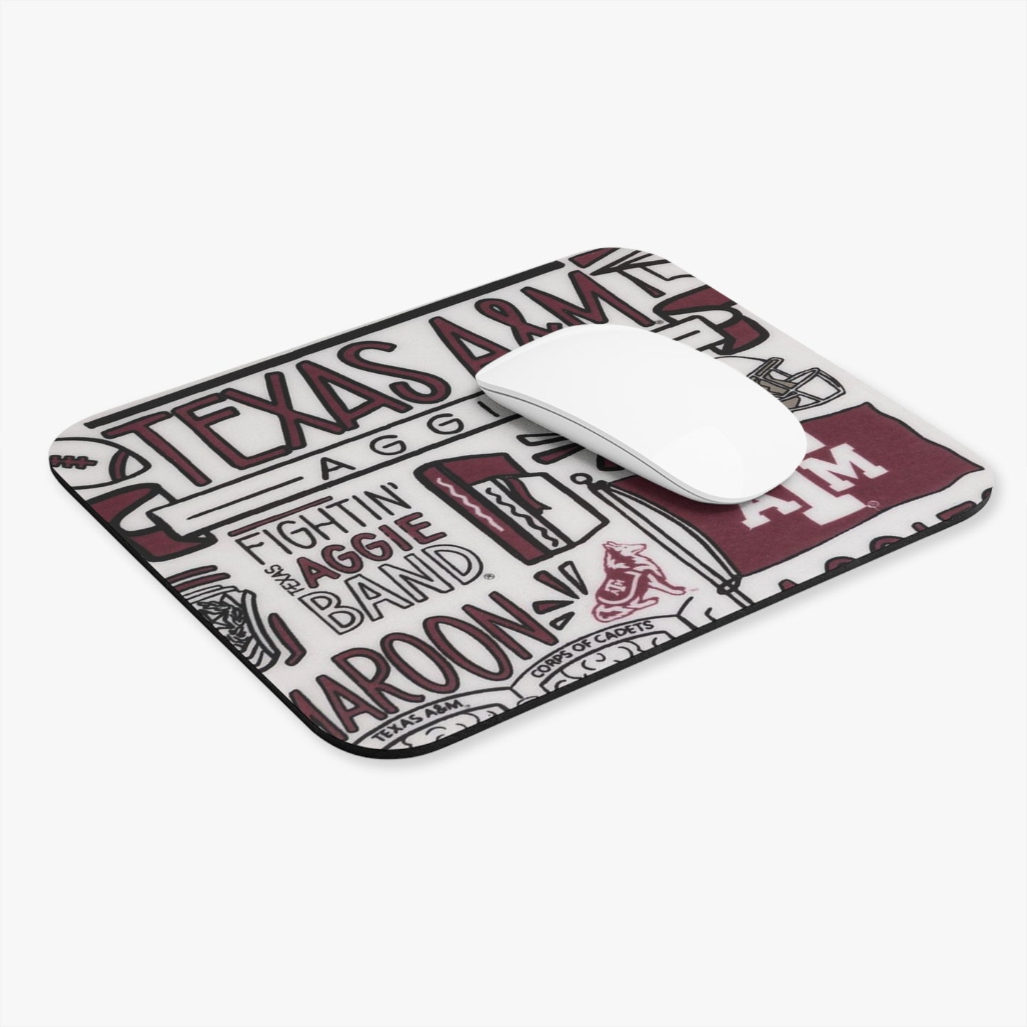 Aggies Mouse Pad | College Football Gift, Desk Accessory, Office Decor, Student Essentials, Sports Fan Merchandise, Dorm Room Accessory