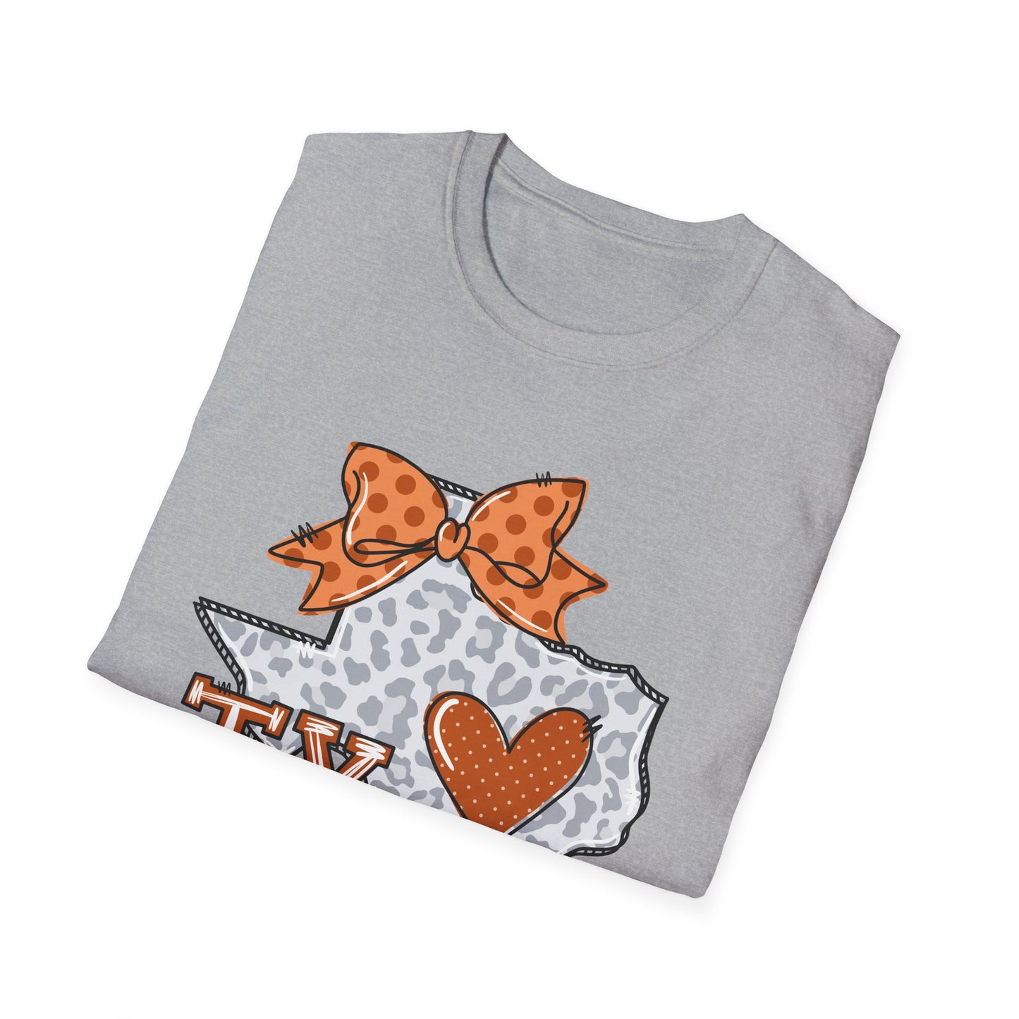 Texas Longhorns Love Softstyle T-Shirt, Unisex Graphic Tee, Perfect Gift for Texans, Casual Wear, Travel Souvenir