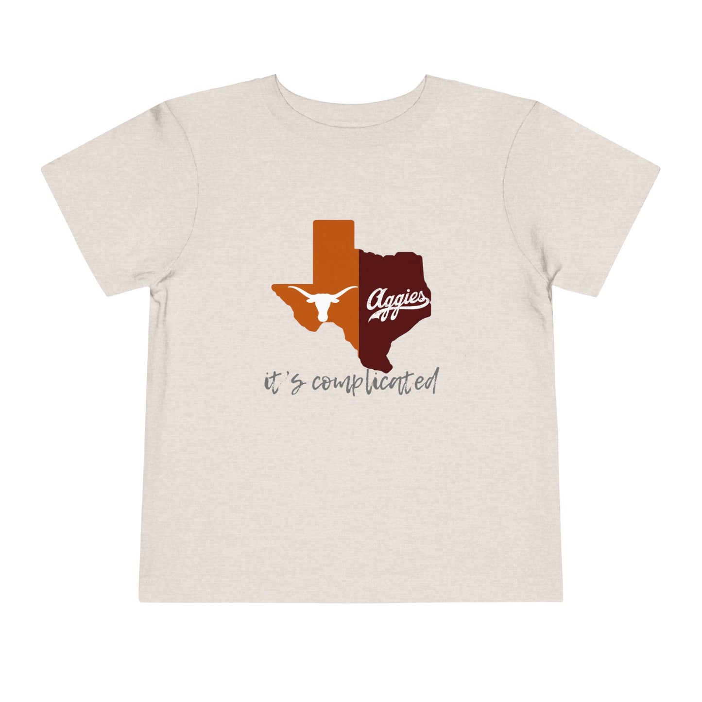 “It’s Complicated” Kids Texas Rivalry Tee – Longhorns vs. Aggies