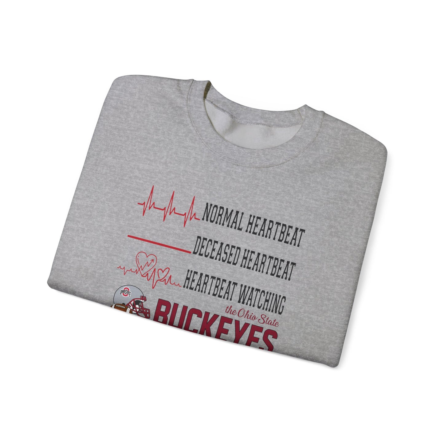 Ohio State Buckeyes Heart Rate Shirt | Funny Game Day Tee | Normal, Deceased, and Watching the Buckeyes | Ohio State Football Shirt