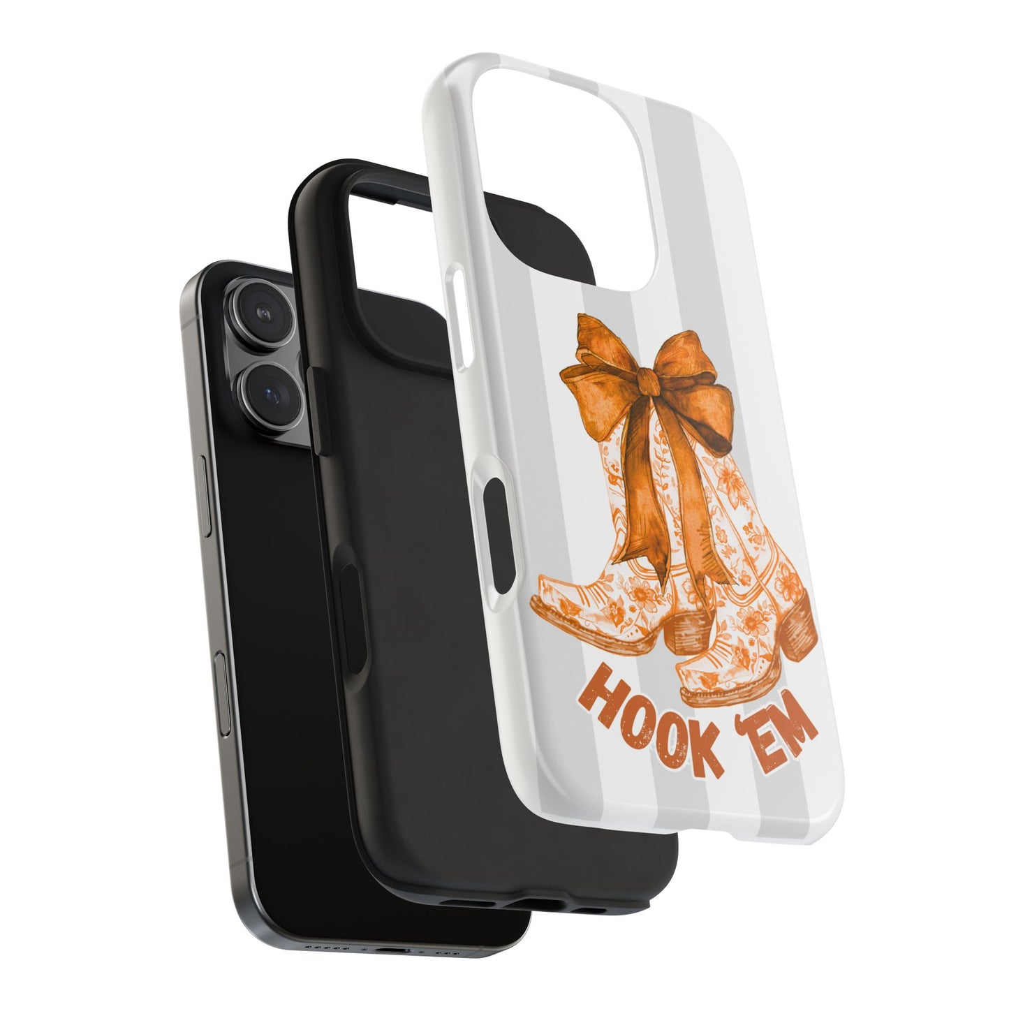 Texas Tough Phone Case, College Team Accessory, Longhorns, Graduation Gift, Student Gifts
