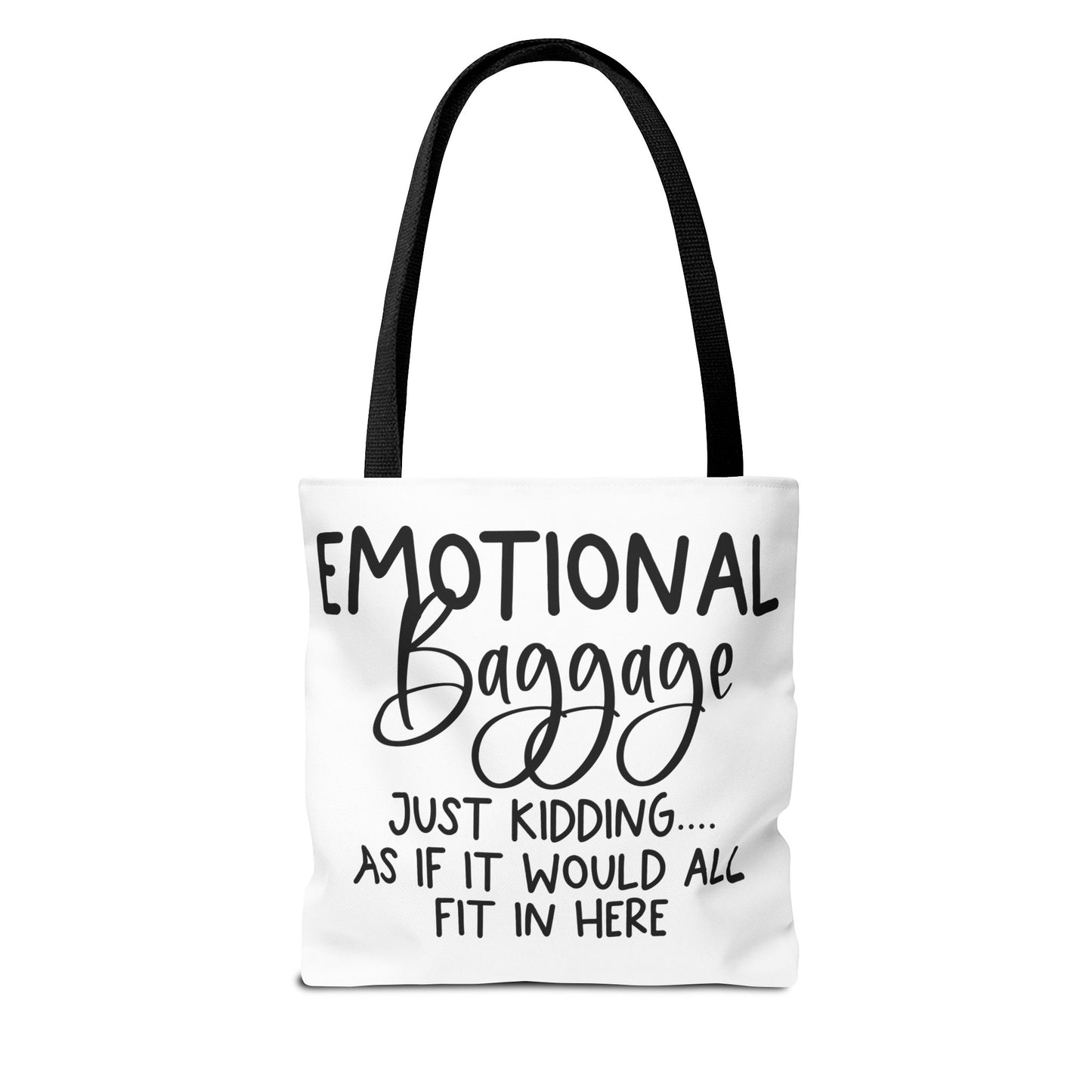 Emotional Baggage Tote Bag, Funny Quote Tote, Ideal Gift for Friends, Stylish Carryall for Everyday Use, Great for Travel and Shopping