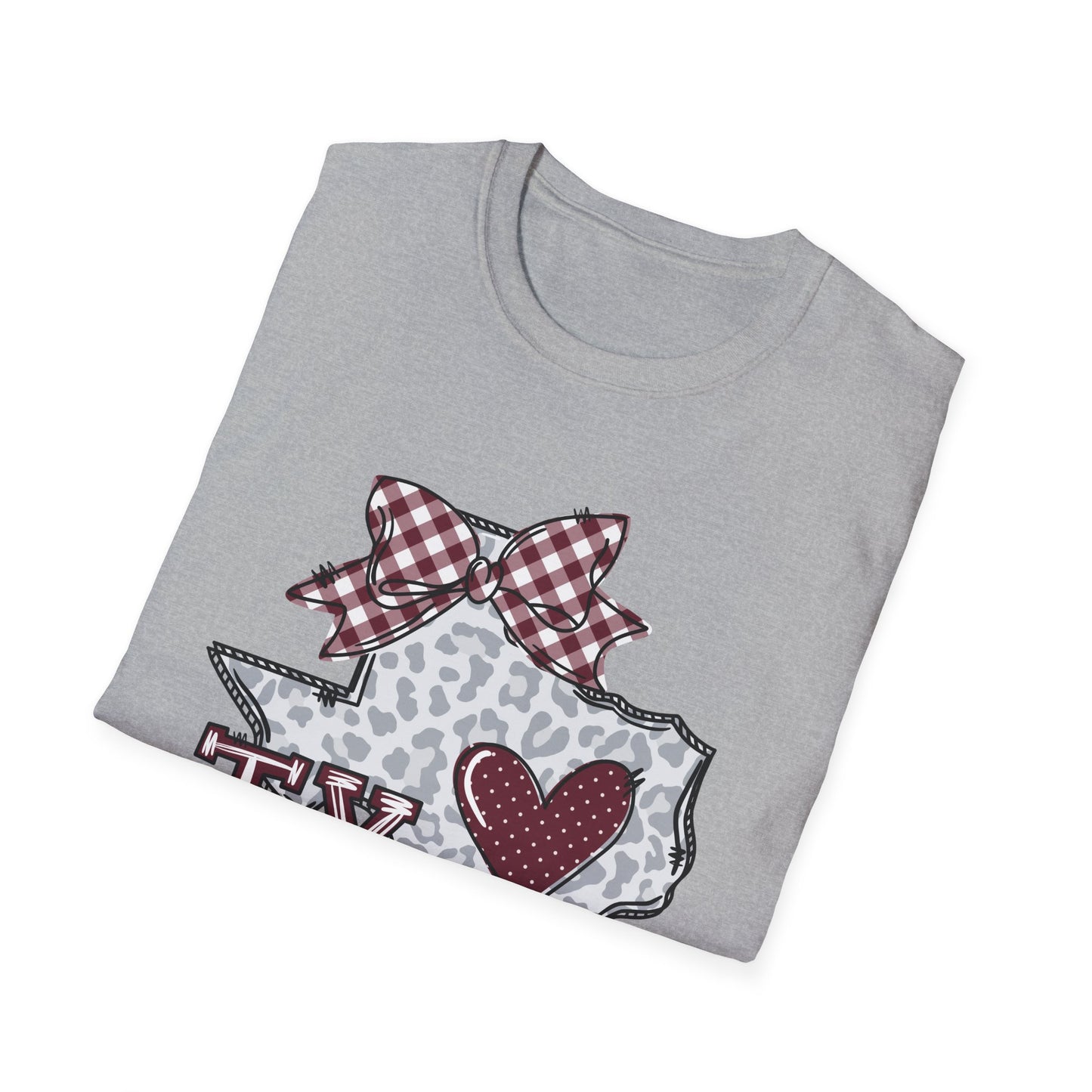 Aggies, Texas State Love Softstyle T-Shirt, Unisex Graphic Tee, Perfect Gift for Texans