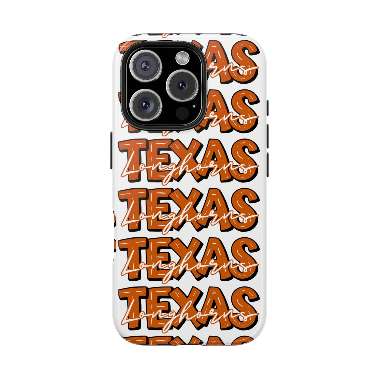 Texas Longhorn Tough Phone Case, Durable iPhone Cover for Texas Lovers, Unique Gift for Graduates, College Students, Southern Pride