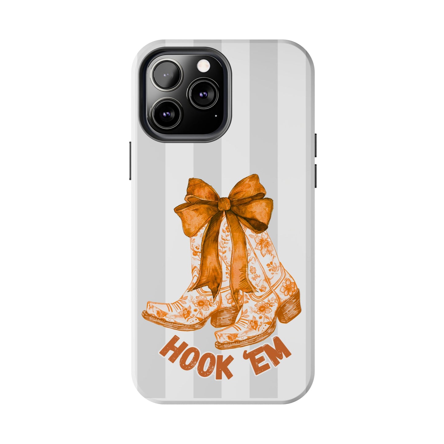 Texas Tough Phone Case, College Team Accessory, Longhorns, Graduation Gift, Student Gifts