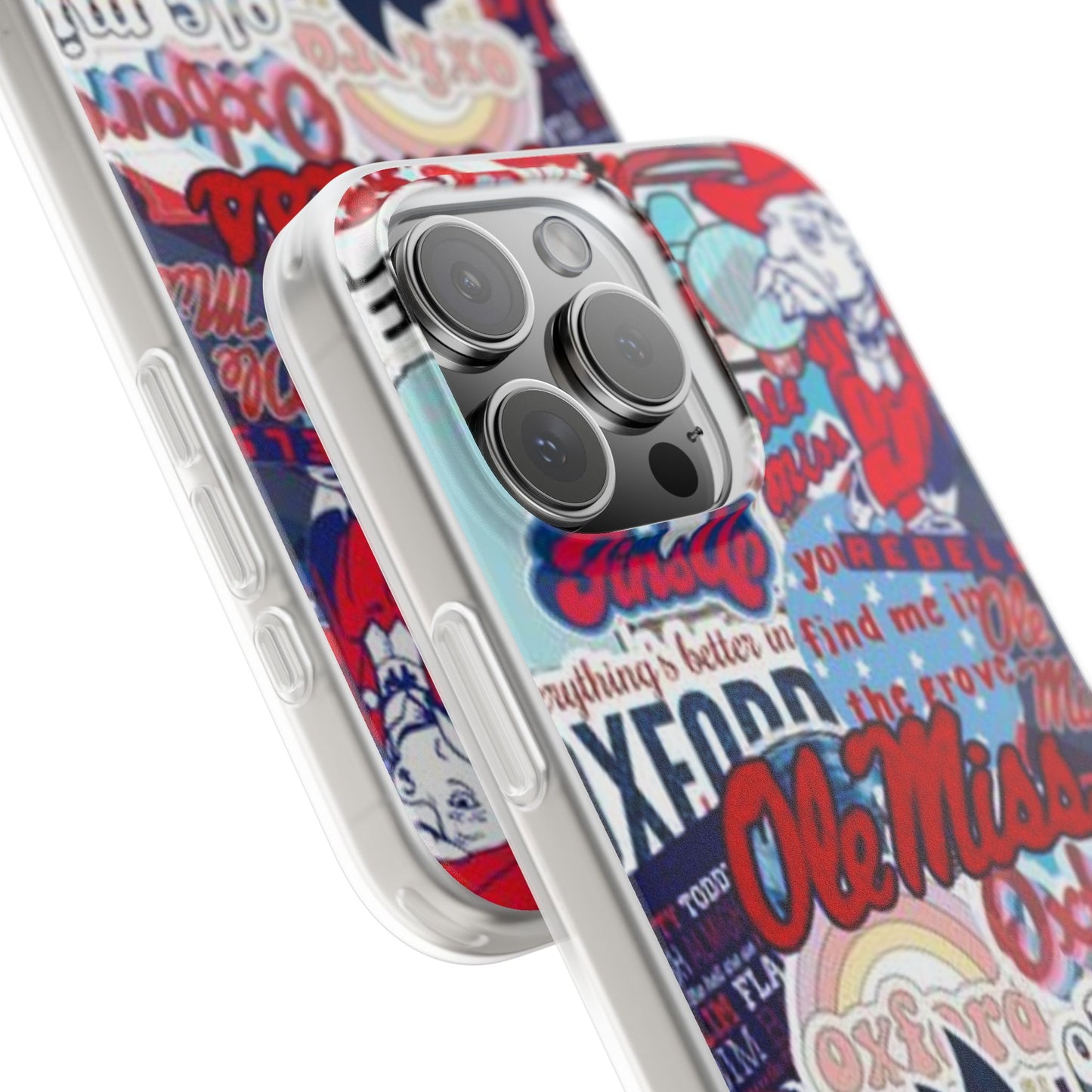 Ole Miss Pride Flexi Cases - Trendy Phone Cover for Fans, College Gear, Stylish Protection, Gift for Students, School Spirit Accessories