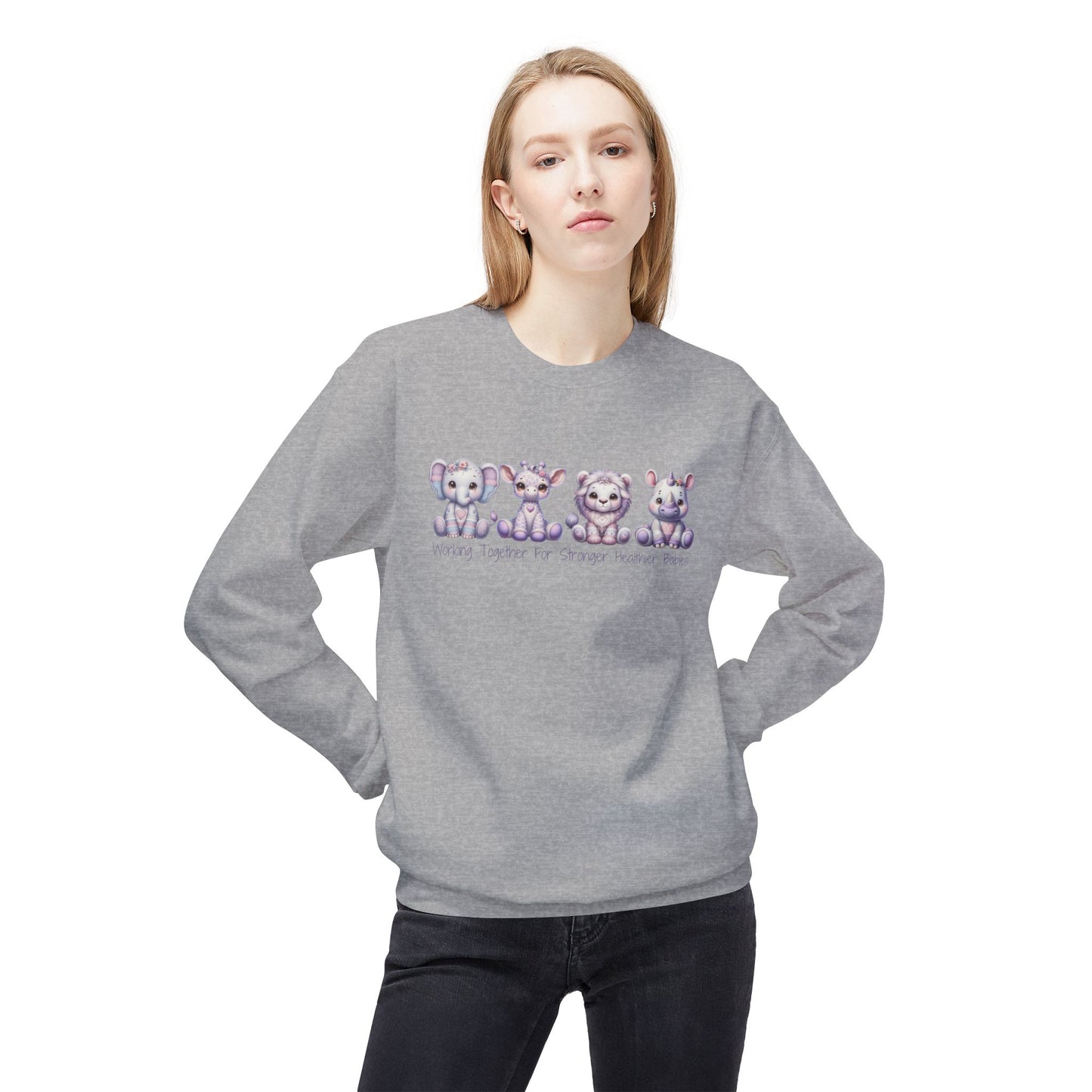 March of Dimes Crewneck Sweatshirt, Nurse Crewneck, Helping Tiny Babies
