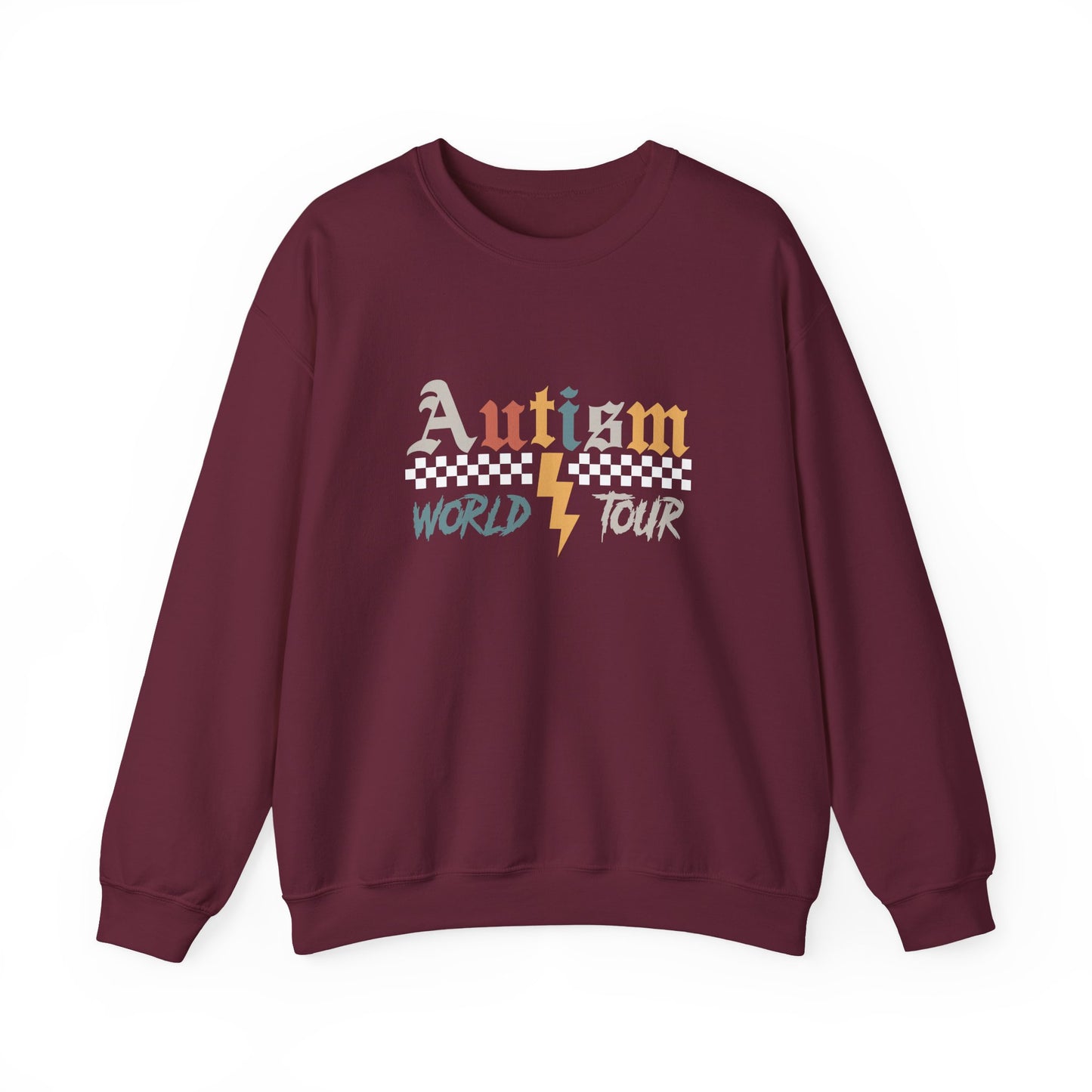 Autism Awareness Crewneck Sweatshirt, Unisex Sweatshirt, Gift for Autism Support, Love Needs No Words, Awareness Apparel