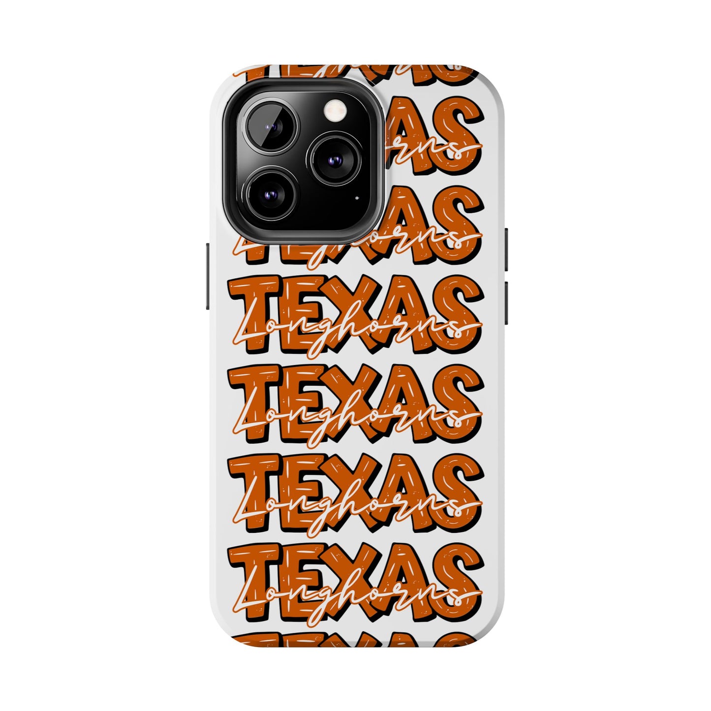 Texas Longhorn Tough Phone Case, Durable iPhone Cover for Texas Lovers, Unique Gift for Graduates, College Students, Southern Pride