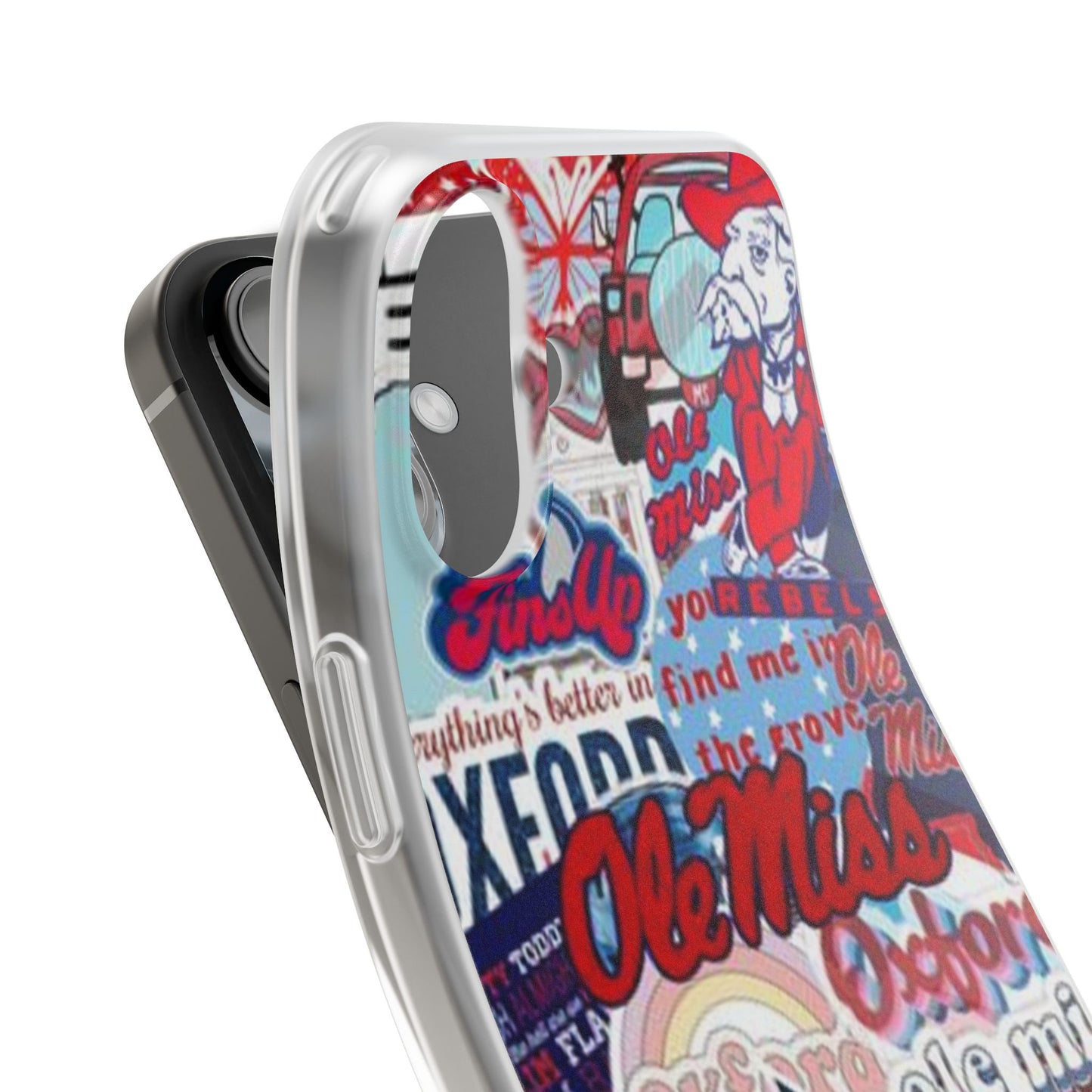 Ole Miss Pride Flexi Cases - Trendy Phone Cover for Fans, College Gear, Stylish Protection, Gift for Students, School Spirit Accessories