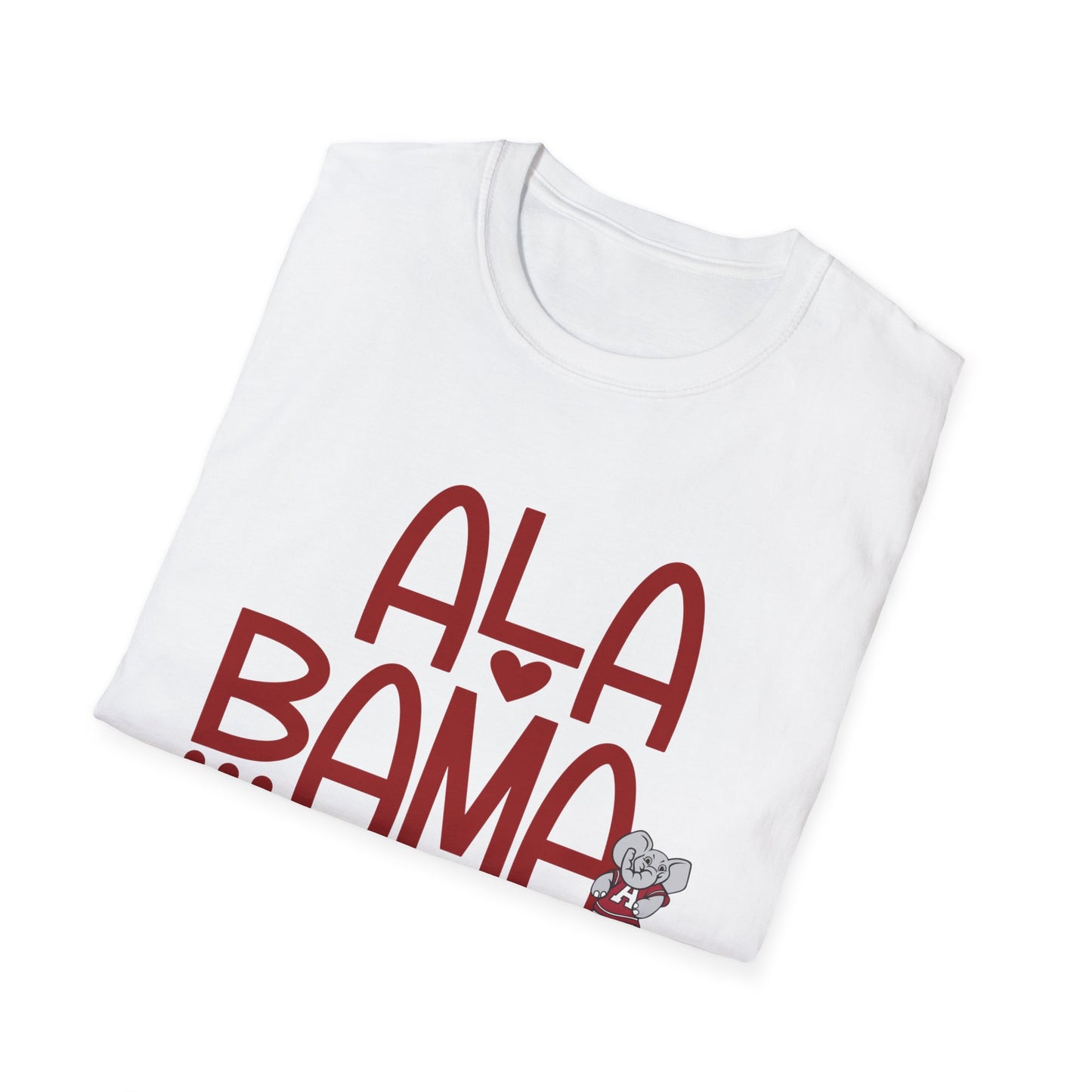 Alabama Tee | Southern Game Day Shirt | Cute Crimson Graphic T-Shirt | Alabama Pride Unisex Top | Gildan Softstyle | Game Day Gear