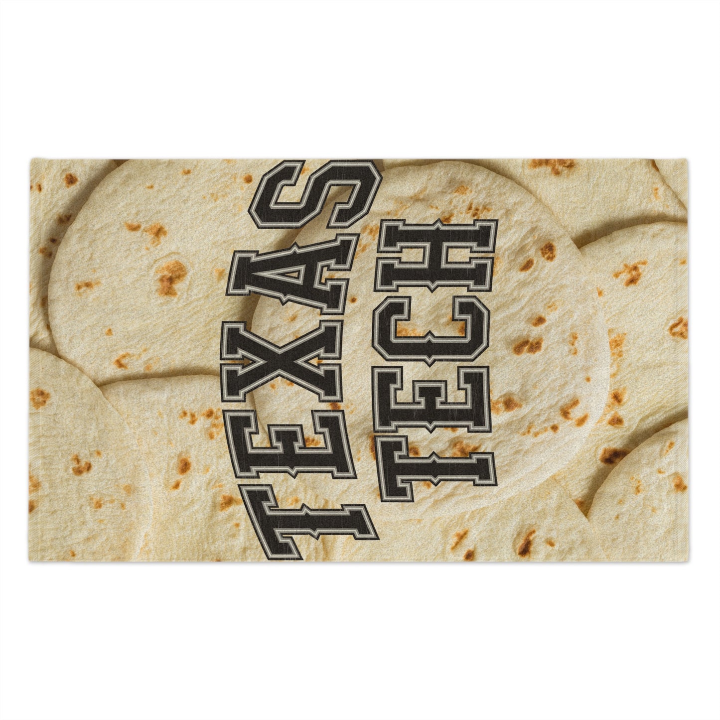 Tortilla Toss Rally Towel | Lubbock Game Day Spirit Towel | Funny College Sports Gift | Red and White Tailgate Accessory | Texas Pride