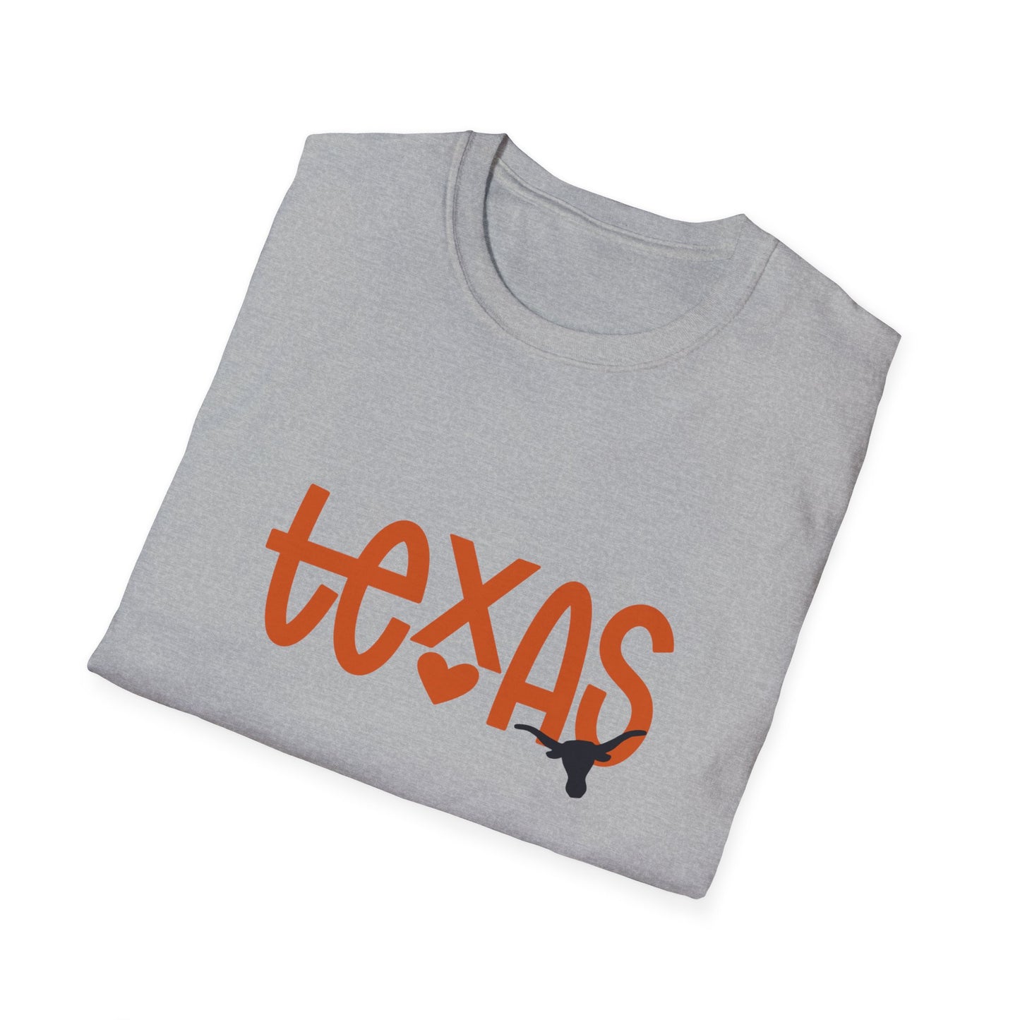 Texas Longhorns Softstyle T-Shirt, Unisex Graphic Tee, Perfect Gift for Texans, Casual Wear, Travel Souvenir