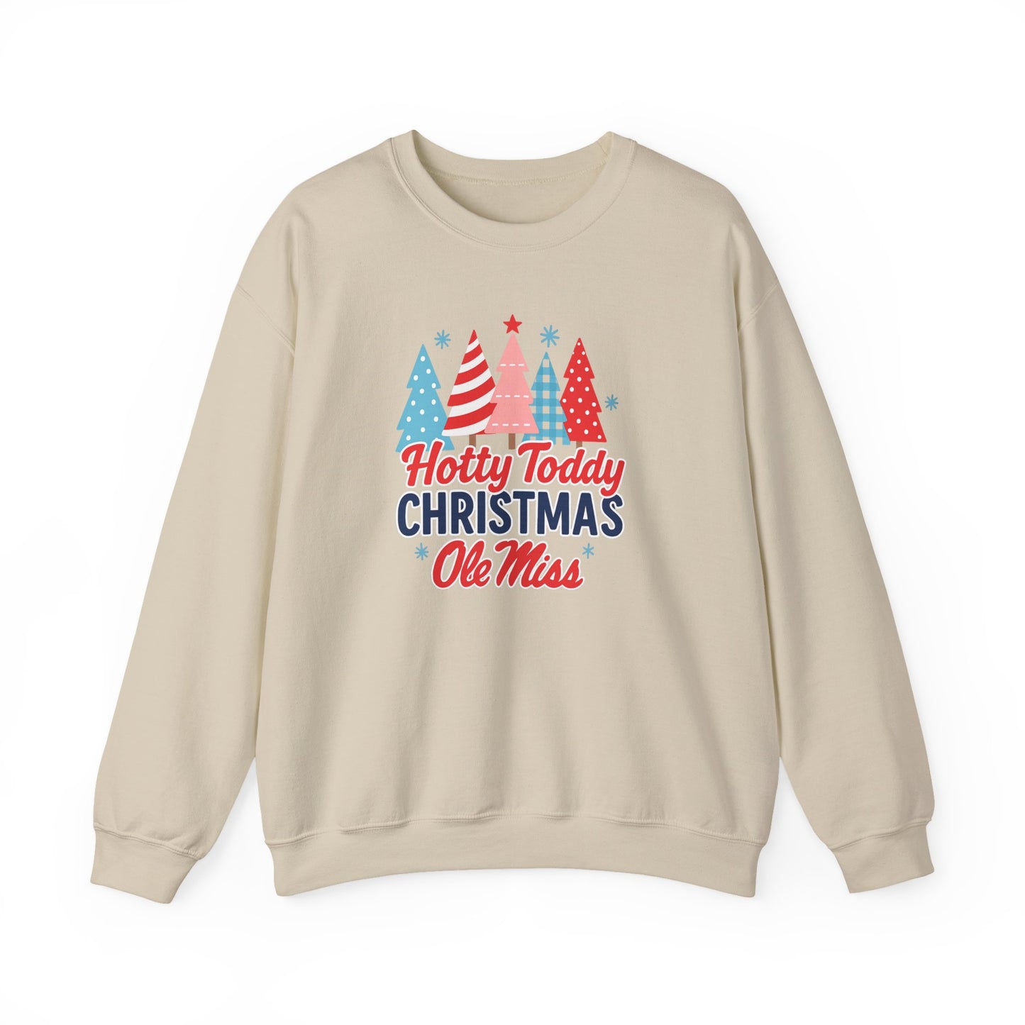 Ole Miss Festive Christmas Sweatshirt, Holiday Cheer, Unisex Crewneck, Ole Miss Pride, Hotty Toddy, Rebels, University of Mississippi