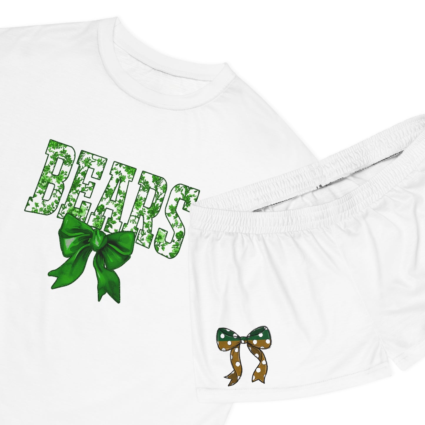 Baylor University pajama set with shorts, Bears, Sic Em Bears, Gift for Her, Bear Pride, Sleepwear, Baylor