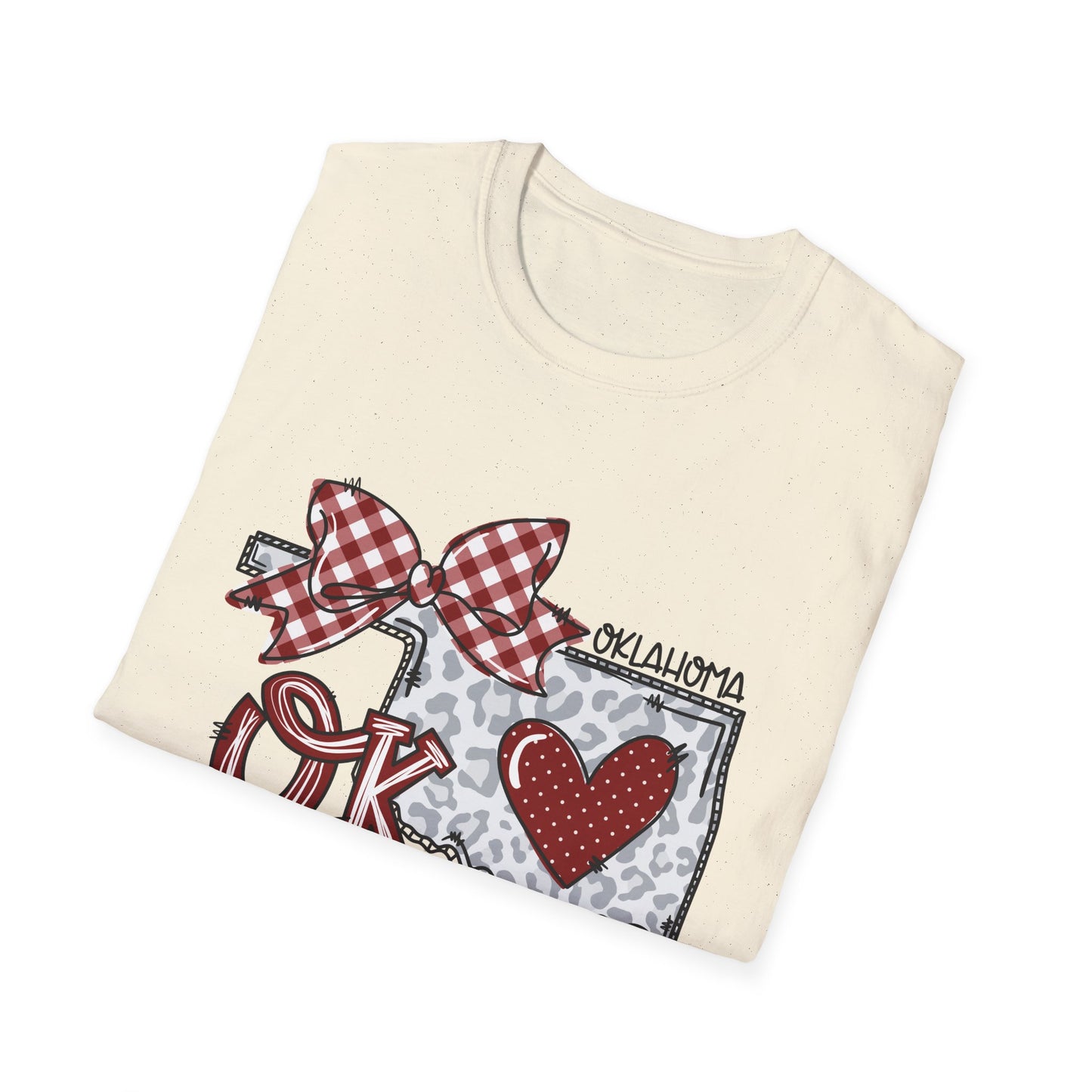 The University of Oklahoma, OU Love Softstyle T-Shirt, Unisex Graphic Tee, Perfect Gift for OU College, Casual Wear, Travel Souvenir