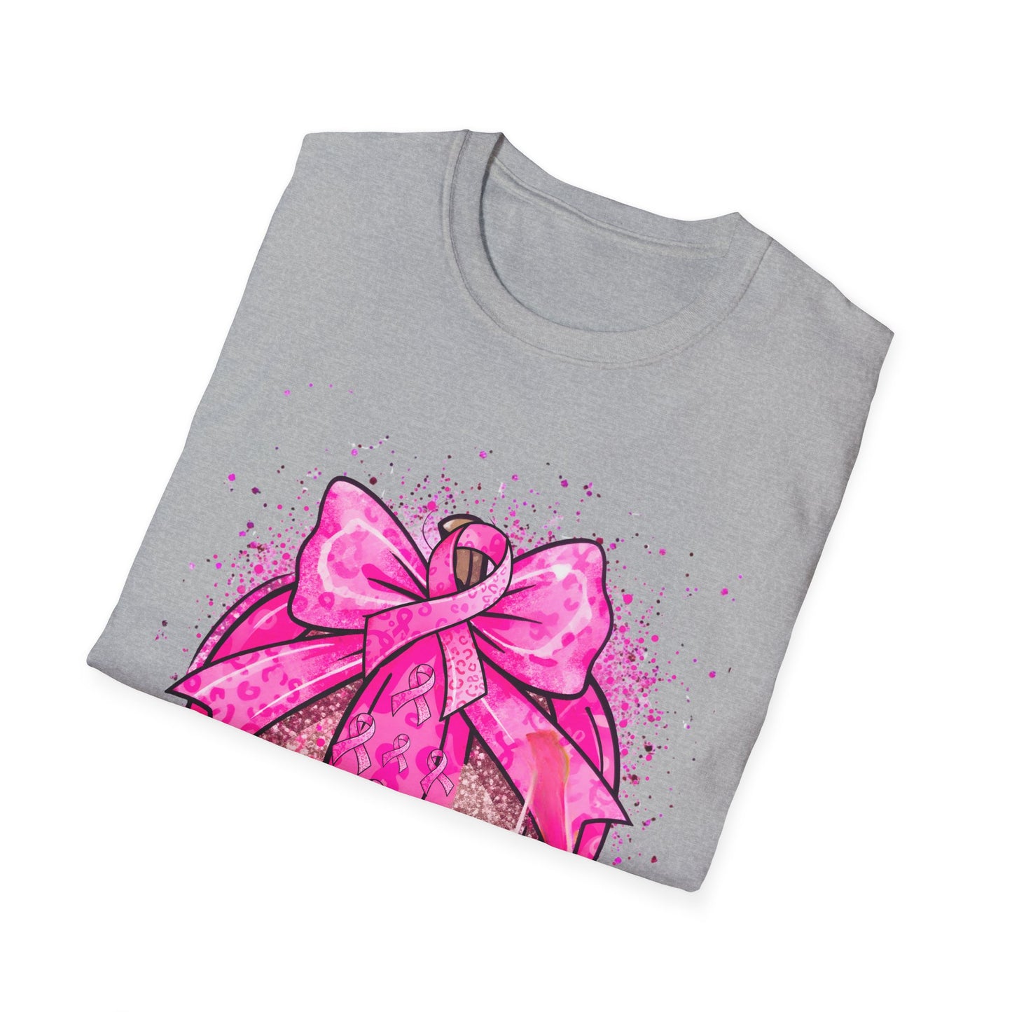 Breast Cancer Awareness, Breast Cancer, Faith, Hope Cure Inspired Softstyle T-Shirt, Inspirational Gift, Cancer Awareness Shirt