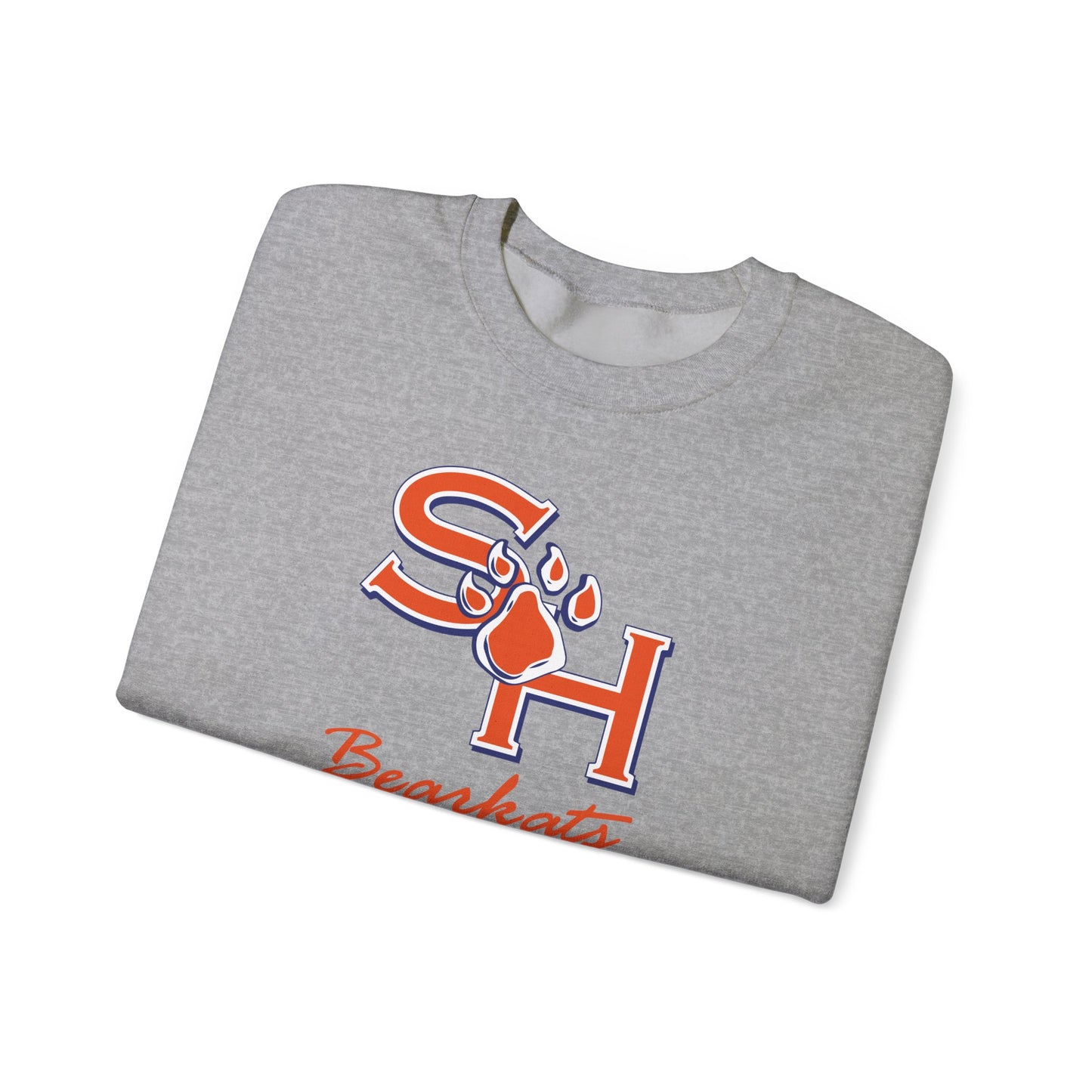 Sam Houston State University Sweatshirt | Bearkat Sleeve Print, Sam Houston State Crewneck | Printed Sleeve Game Day Sweatshirt, Bearkats