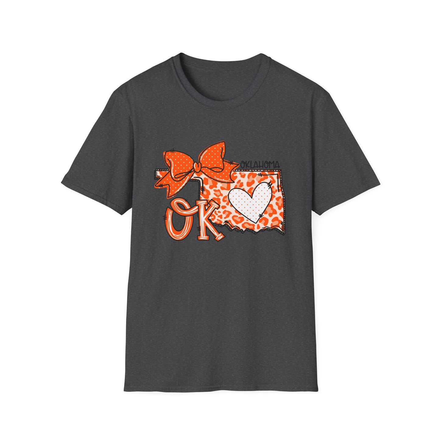 Oklahoma State University, OSU Love Softstyle T-Shirt, Unisex Graphic Tee, Perfect Gift for College Student, Casual Wear, Travel Souvenir