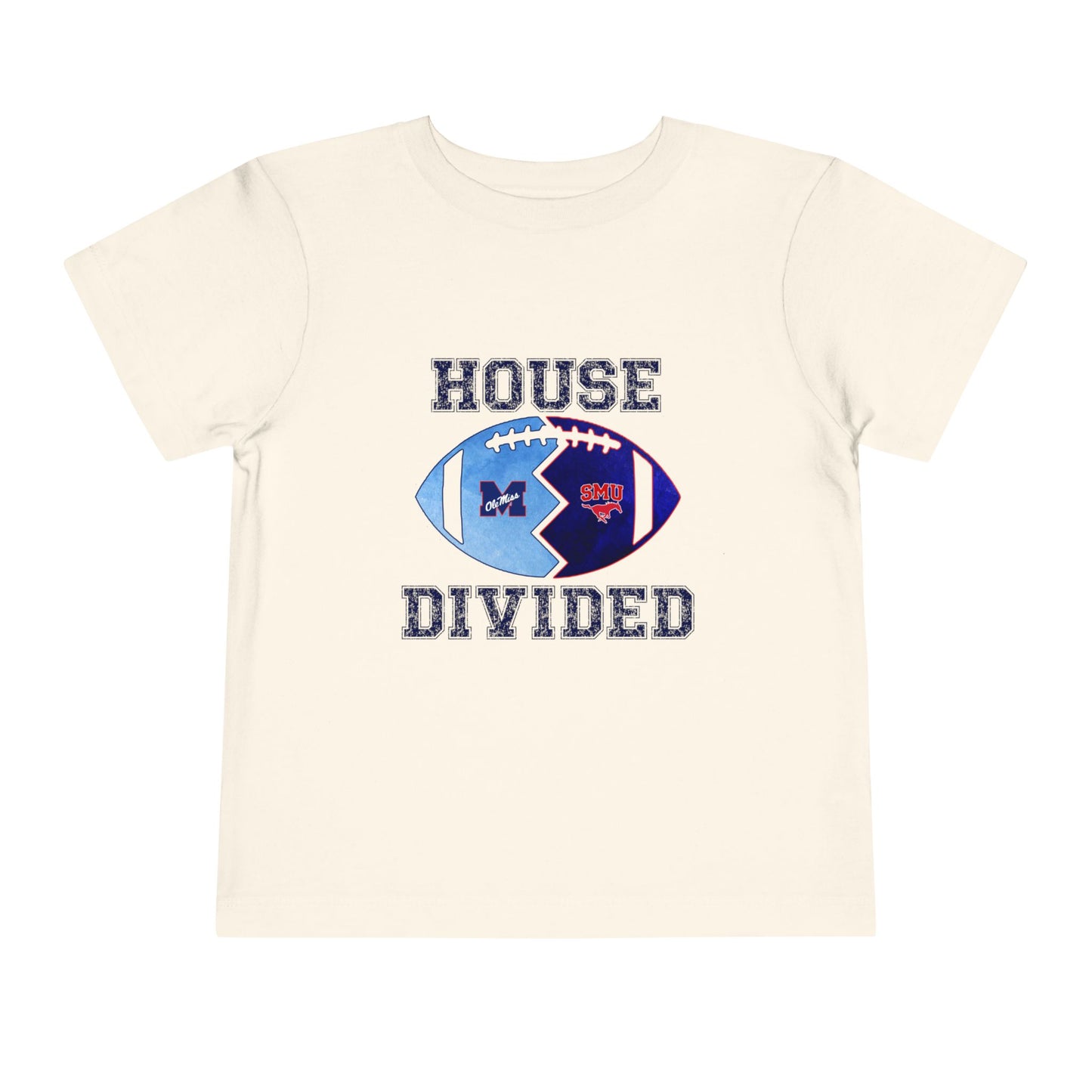 House Divided Toddler Shirt | Football Tee | Mixed College Family Shirt | Cute Game Day Outfit for Kids