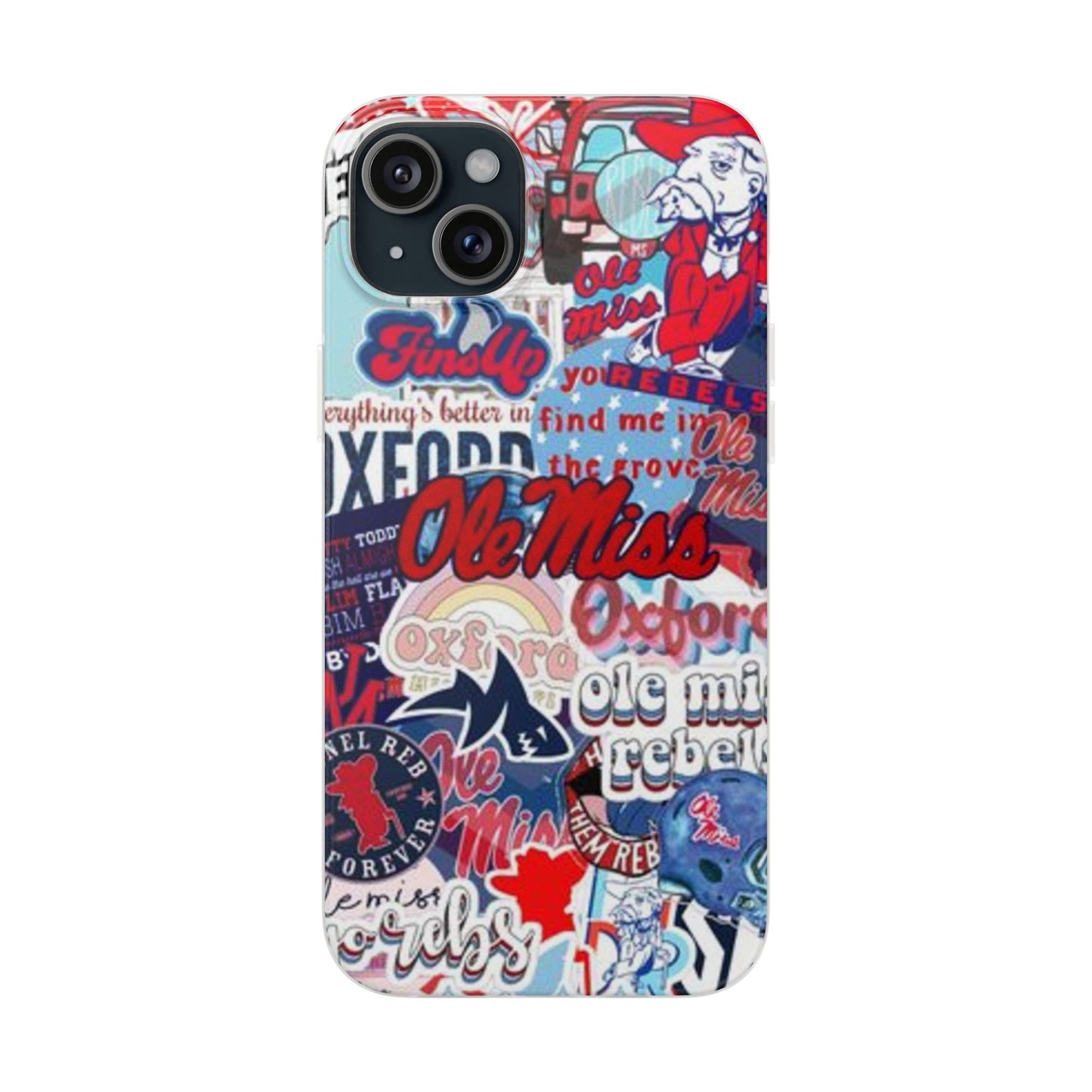 Ole Miss Pride Flexi Cases - Trendy Phone Cover for Fans, College Gear, Stylish Protection, Gift for Students, School Spirit Accessories