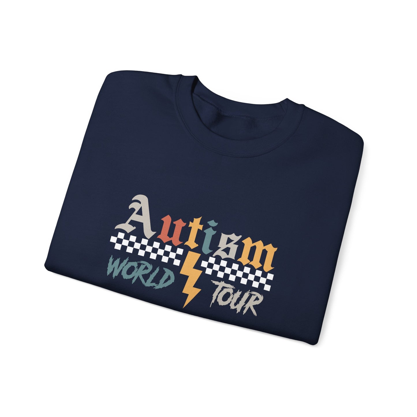 Autism Awareness Crewneck Sweatshirt, Unisex Sweatshirt, Gift for Autism Support, Love Needs No Words, Awareness Apparel
