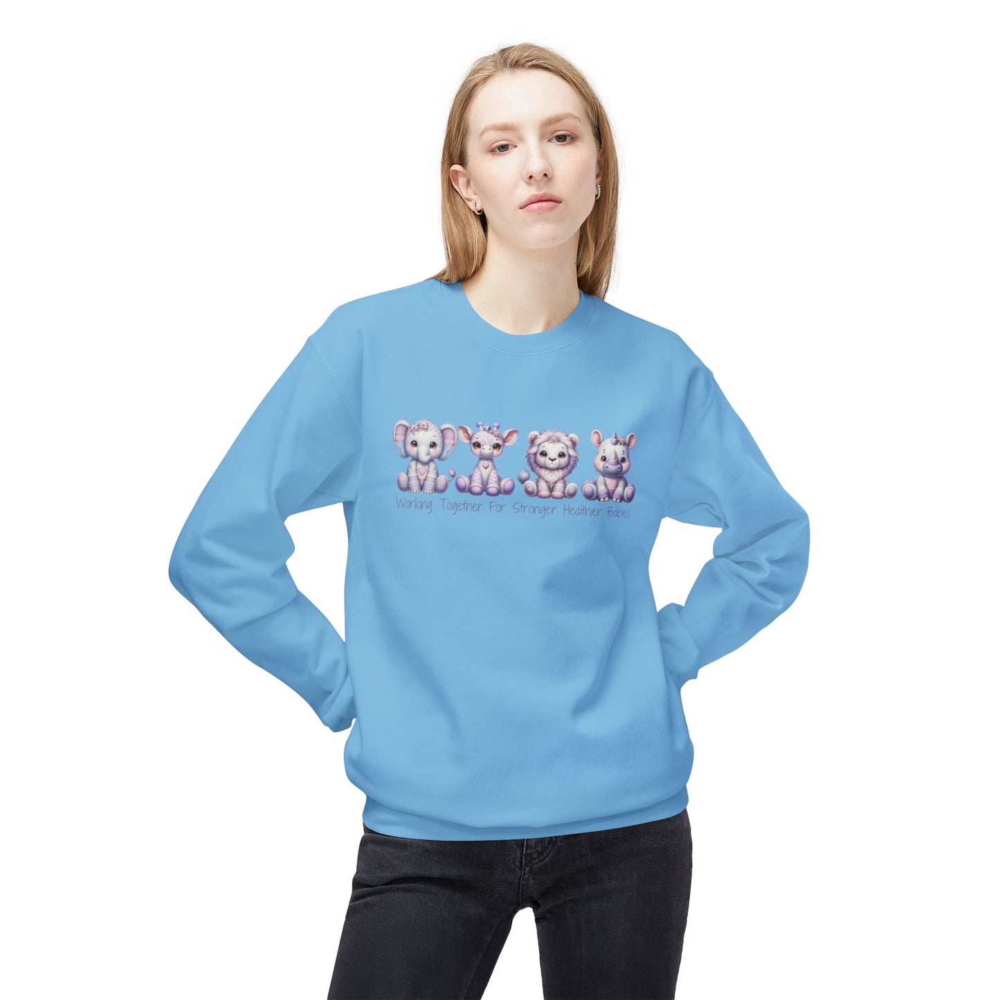March of Dimes Crewneck Sweatshirt, Nurse Crewneck, Helping Tiny Babies