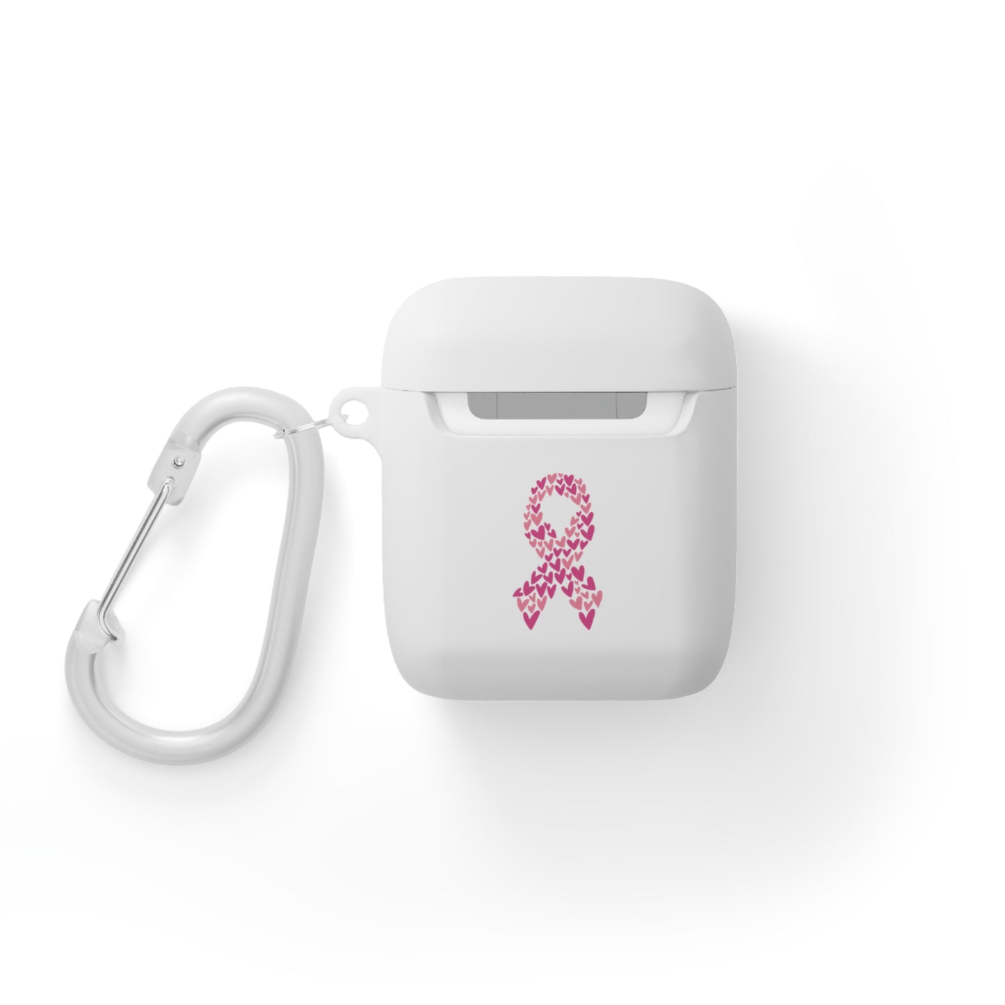 Cancer Awareness AirPods Case Cover, Pink Ribbon Design, Gift for Cancer Fighters, Breast Cancer Awareness Inspirational Gift, Breast Cancer Month