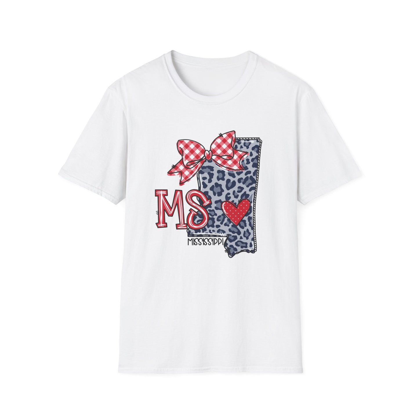 Mississippi Love Softstyle T-Shirt, Unisex Graphic Tee, Perfect Gift for Mississippi lovers, Casual Wear