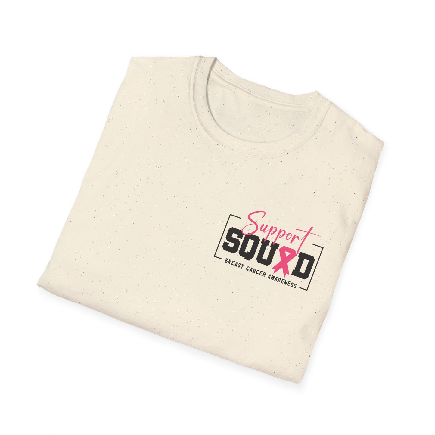 Breast Cancer Awareness, Breast Cancer, Faith, Hope Cure Inspired Softstyle T-Shirt, Cancer Awareness Shirt, Support Squad