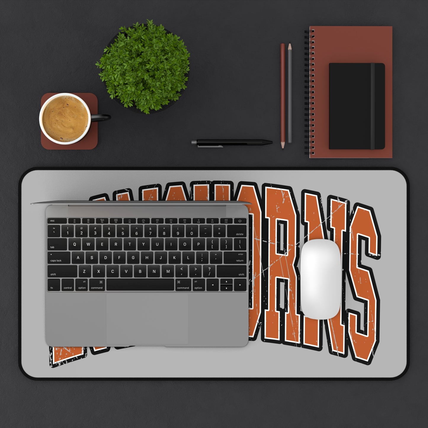 Texas Pride Desk Mat | Rustic Collegiate Style Mouse Pad