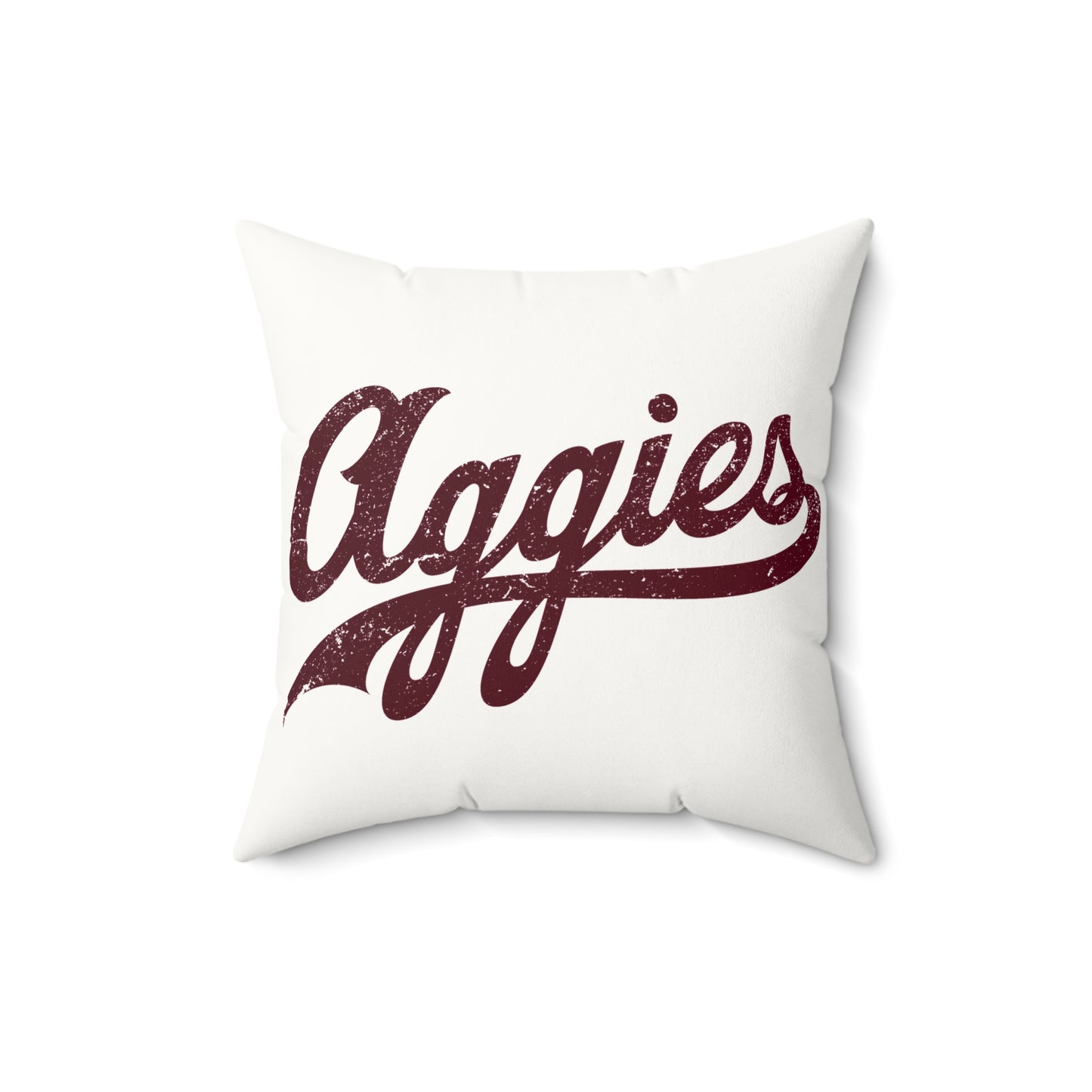 Aggie Faux Suede Throw Pillow, Dorm Decorations, College Gifts Single Side Print, Aggie Pride Home
