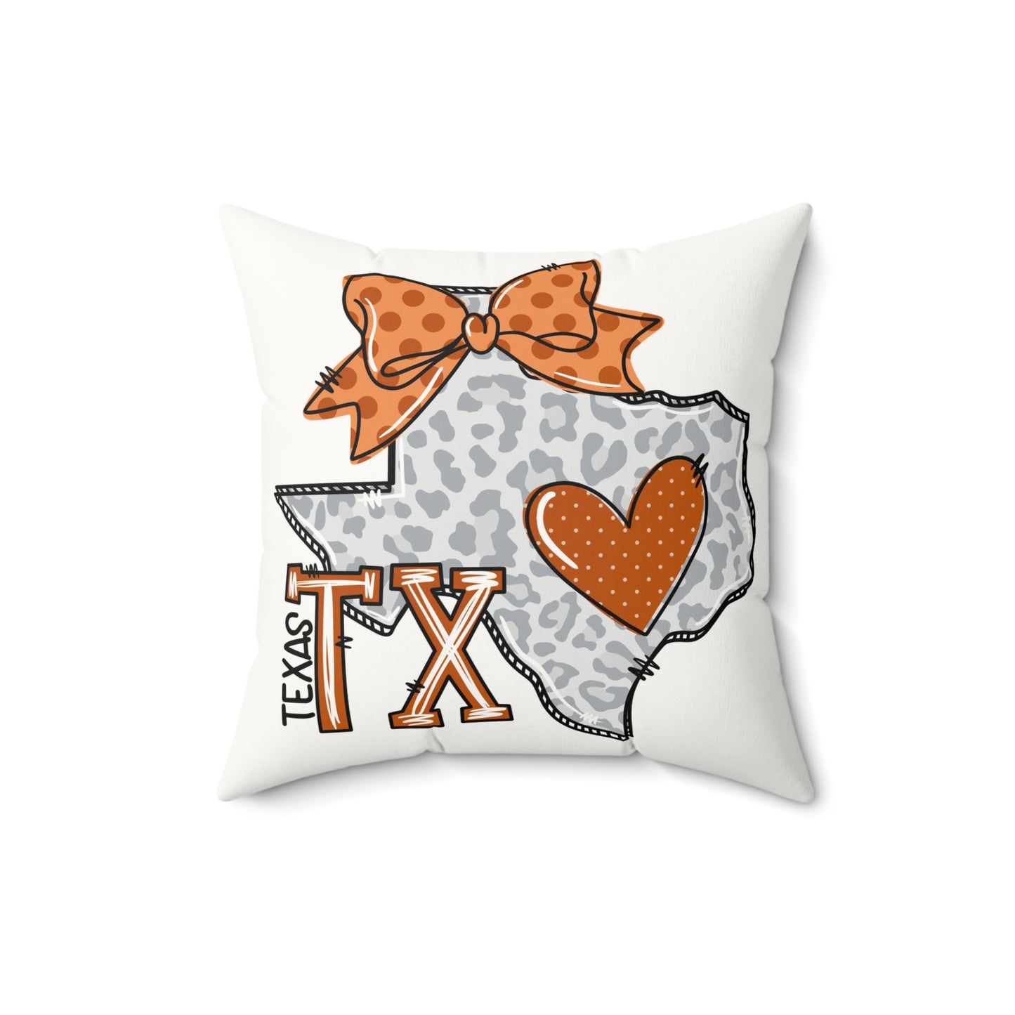 University of Texas Dorm Decor, College Throw Pillow, Longhorn Fan Gift, Texas Home Decor, UT Austin, University of Texas