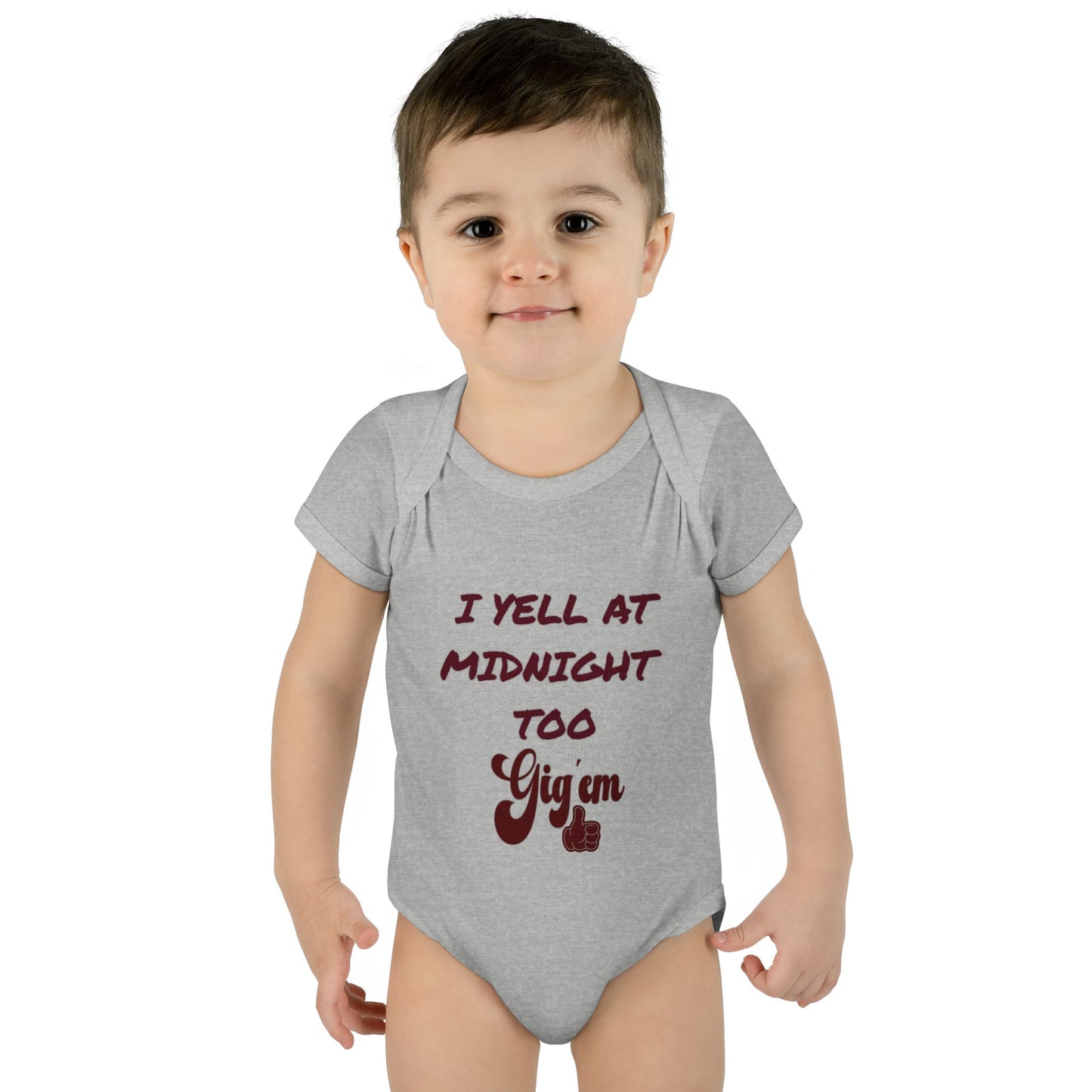 I Yell at Midnight Too Aggies Baby Onesie, Midnight Yeller Baby, Funny Baby Gift, Newborn Outfit, Baby Shower Present, Aggies