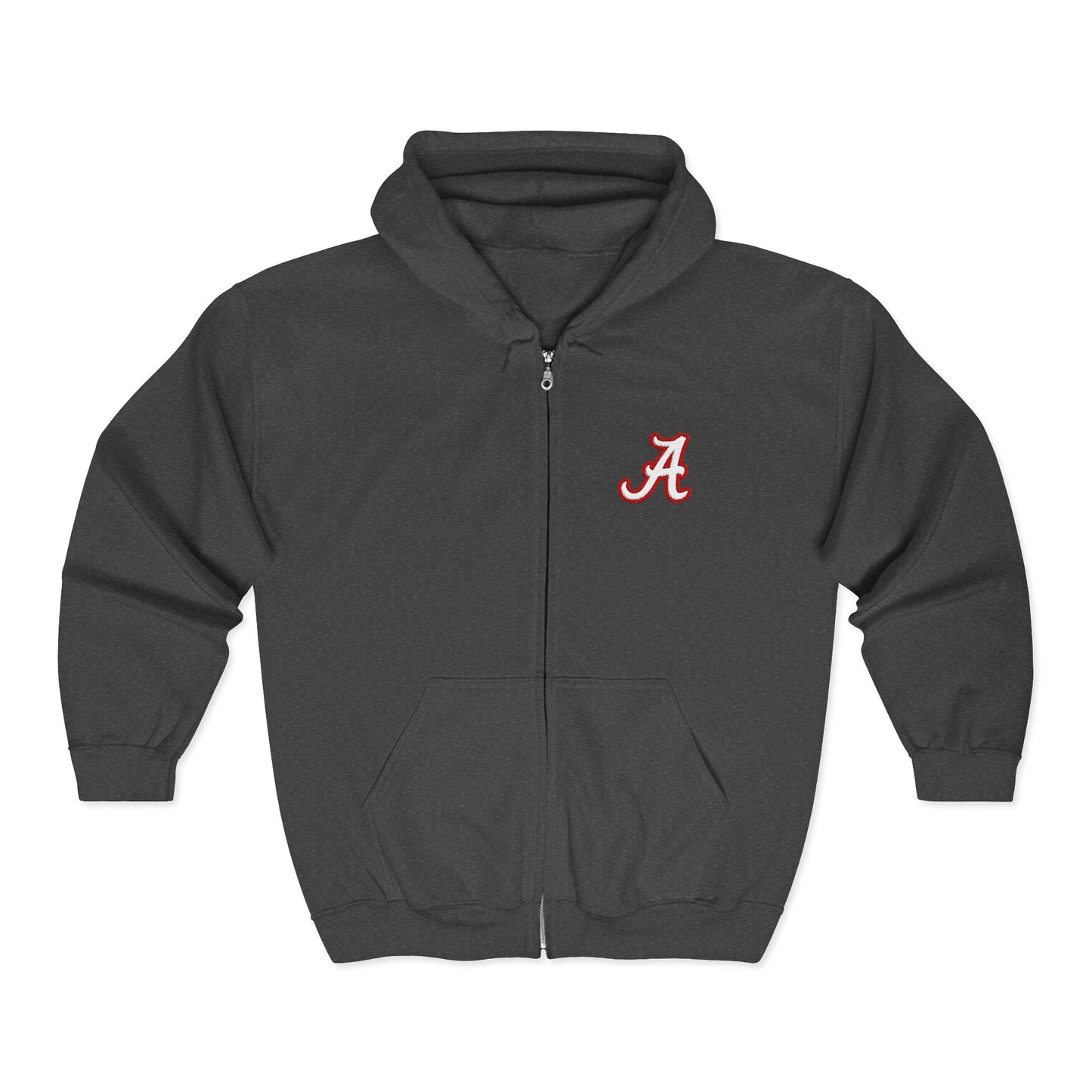 University of Alabama Roll Tide Full Zip Hoodie, University Of Alabama Sweatshirt, College Zip Up Jacket, Crimson Tide Hooded Sweater