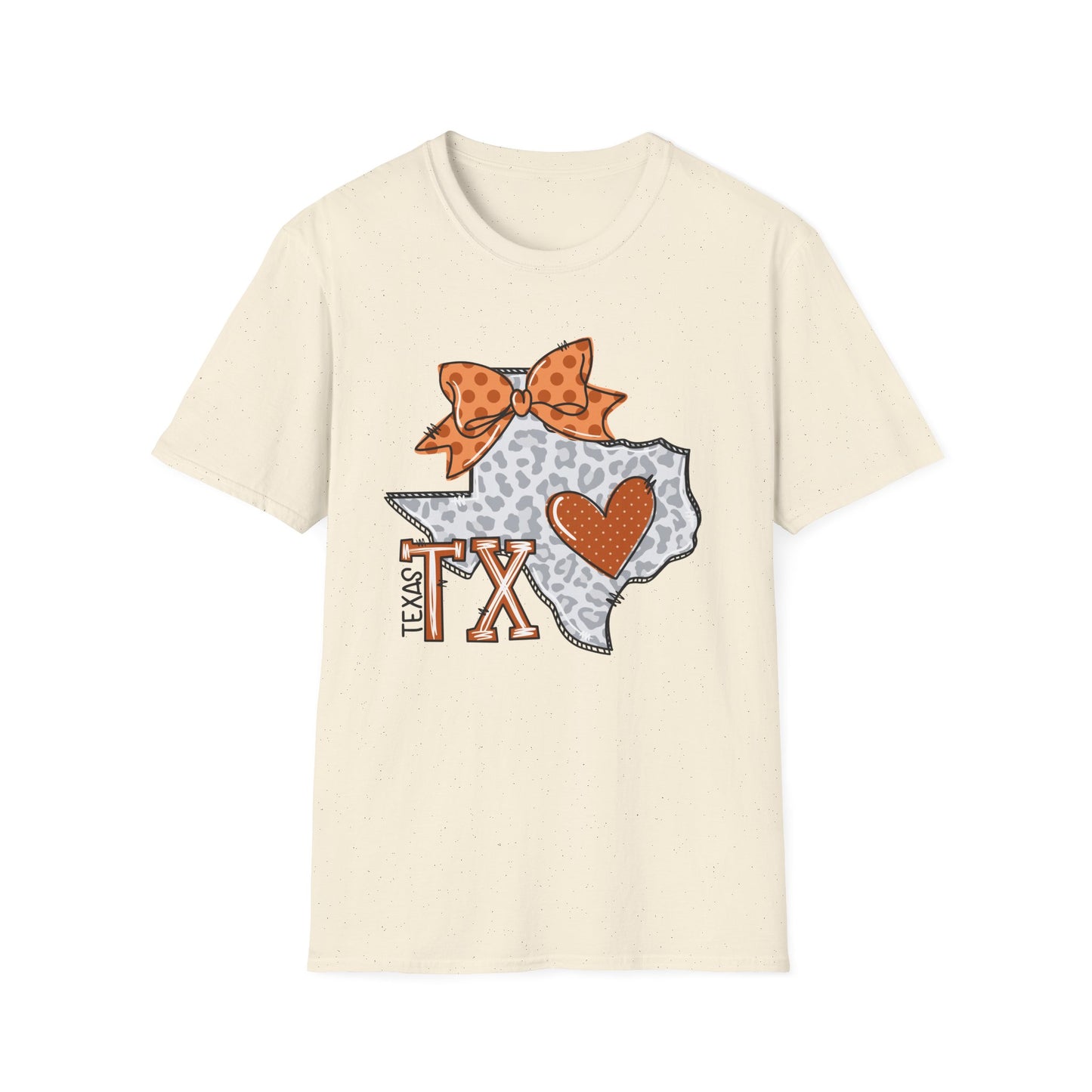 Texas Longhorns Love Softstyle T-Shirt, Unisex Graphic Tee, Perfect Gift for Texans, Casual Wear, Travel Souvenir