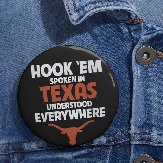Texas Game Day Button | Texas Pride Pin | Funny Southern Accessory | Game Day Accessory | Student Gift