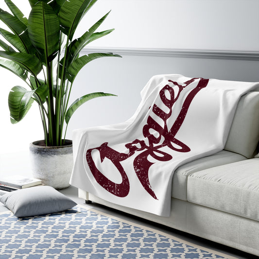Aggies Sherpa Fleece Blanket, Cozy Throw for Home, Gift for Texas Fans, Texas Blanket, Dorm Accessory